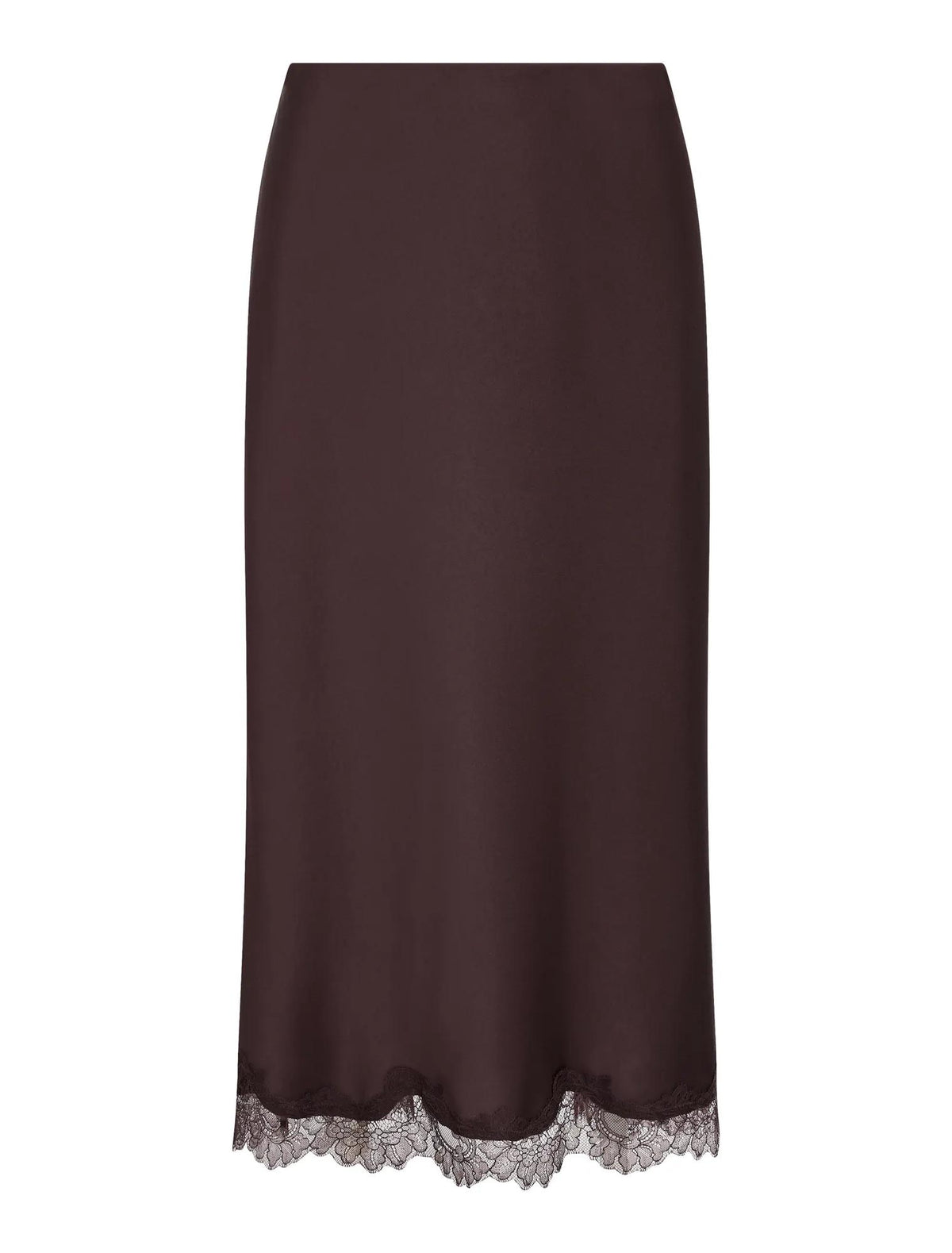 Enola Lace Midi Skirt Dark Chocolate Co-ord_mannequin