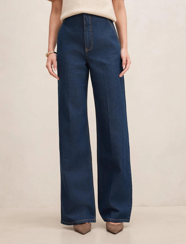 Audrey Wide Leg Jean Rinse Wash