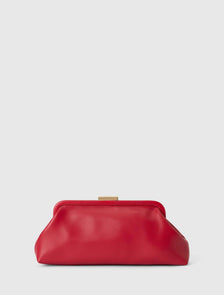 Sarah Metal Frame Clutch Chilli Pepper_mannequin