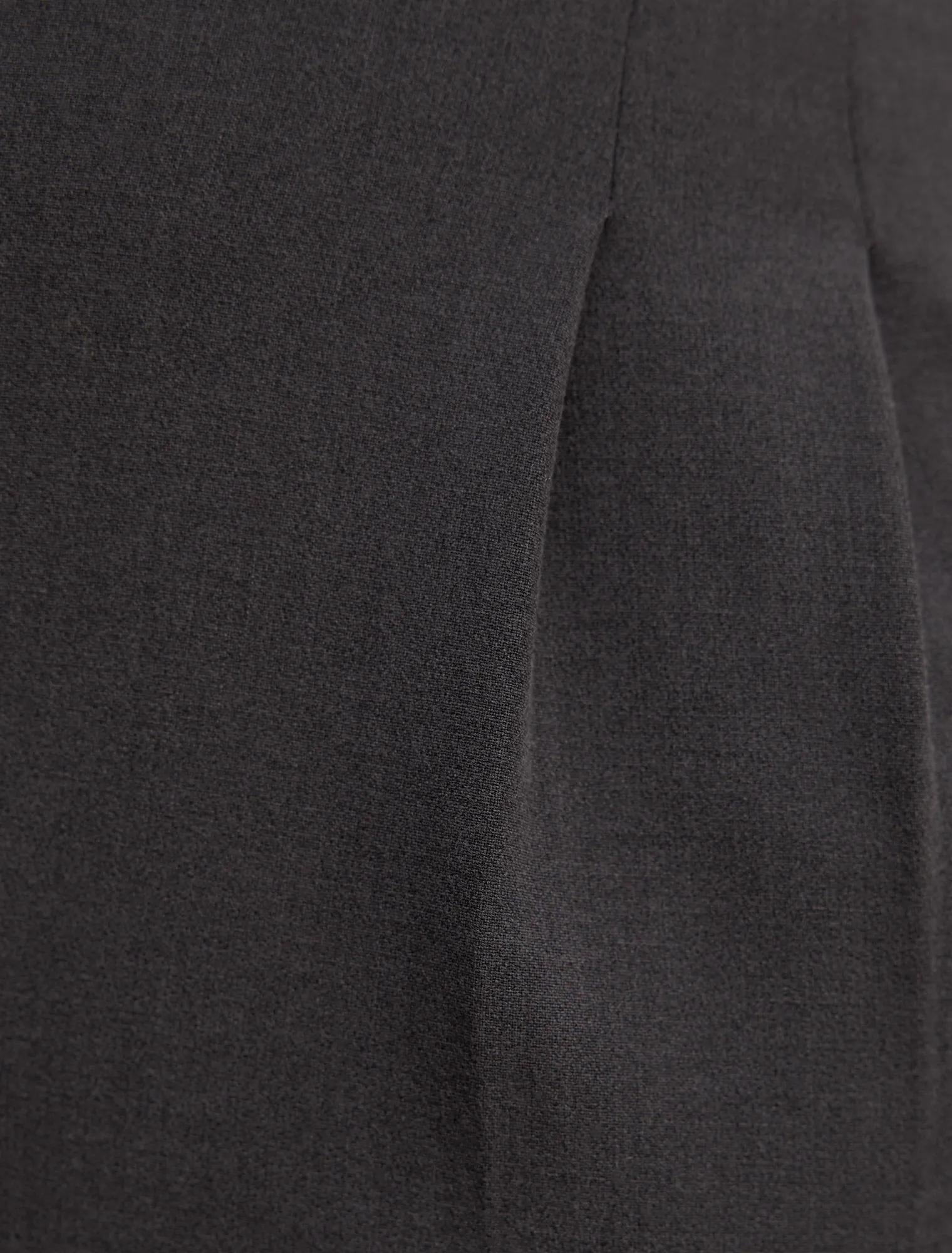 Eva Wide Leg Pant Charcoal Grey
