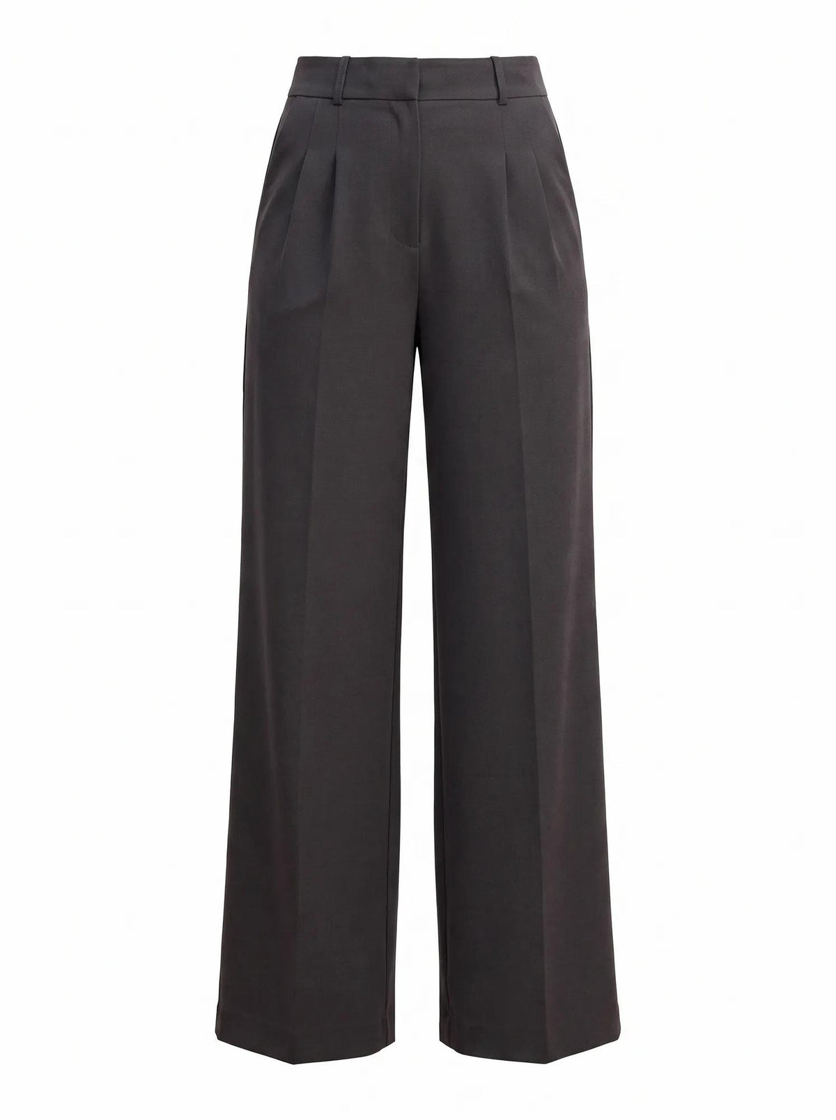 Eva Wide Leg Pant Charcoal Grey_mannequin