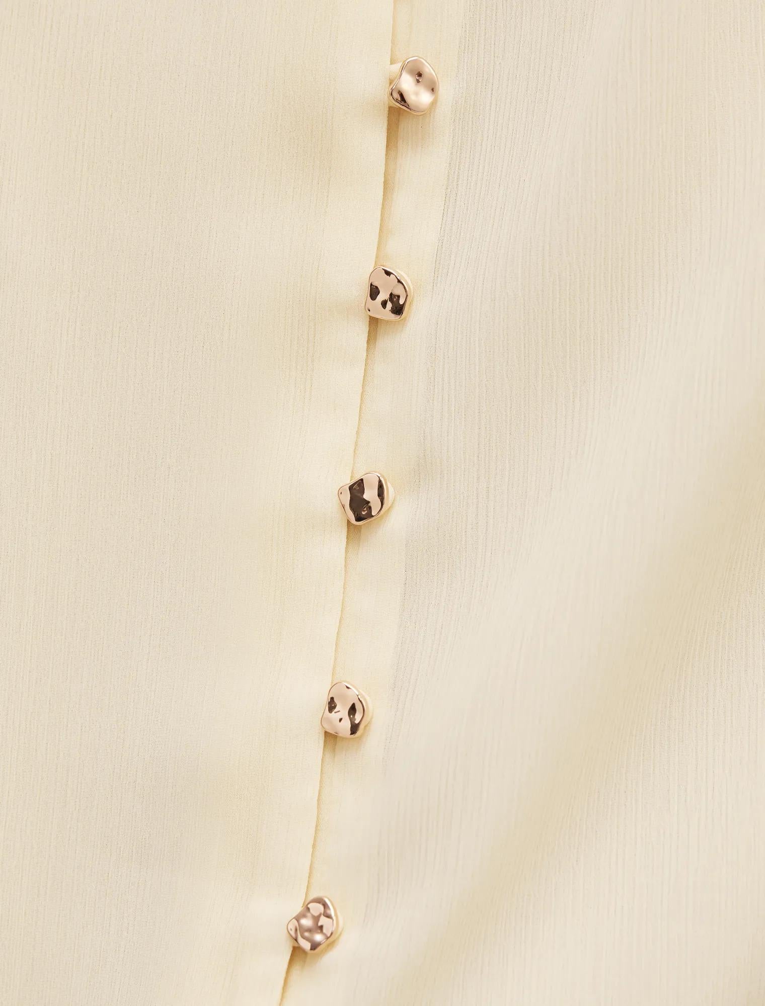 Leighton Short Sleeve Blouse Double Cream