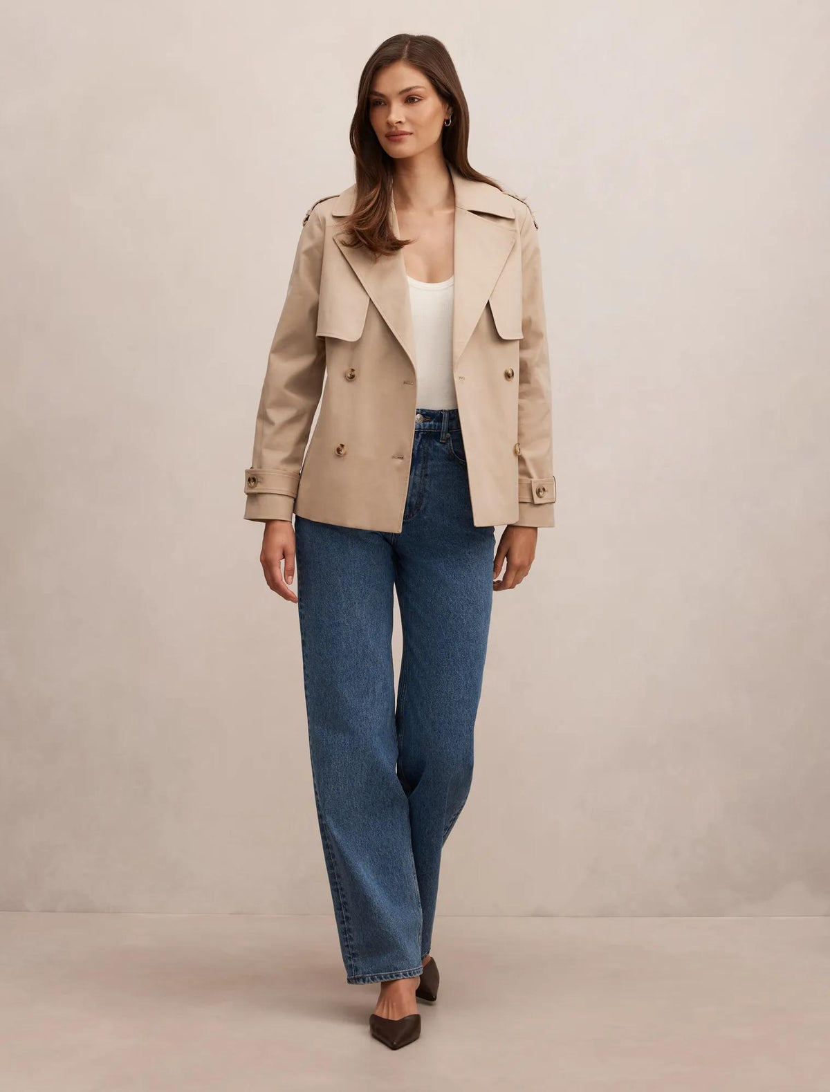 Teagan Short Trench Sand