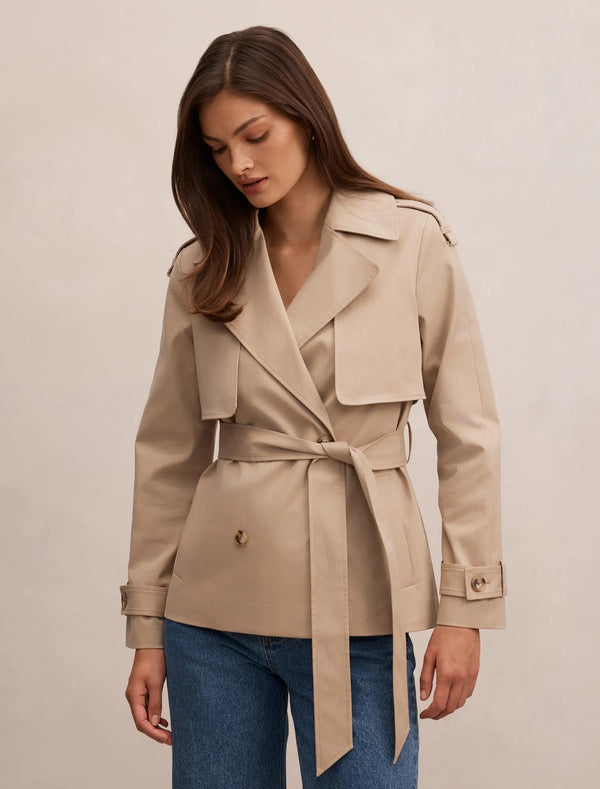 Teagan Short Trench Sand