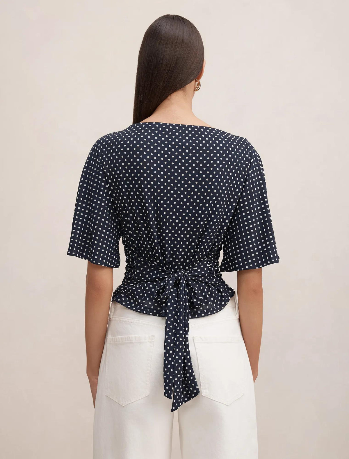 Paige Flutter Sleeve Tie Back Newton Spot