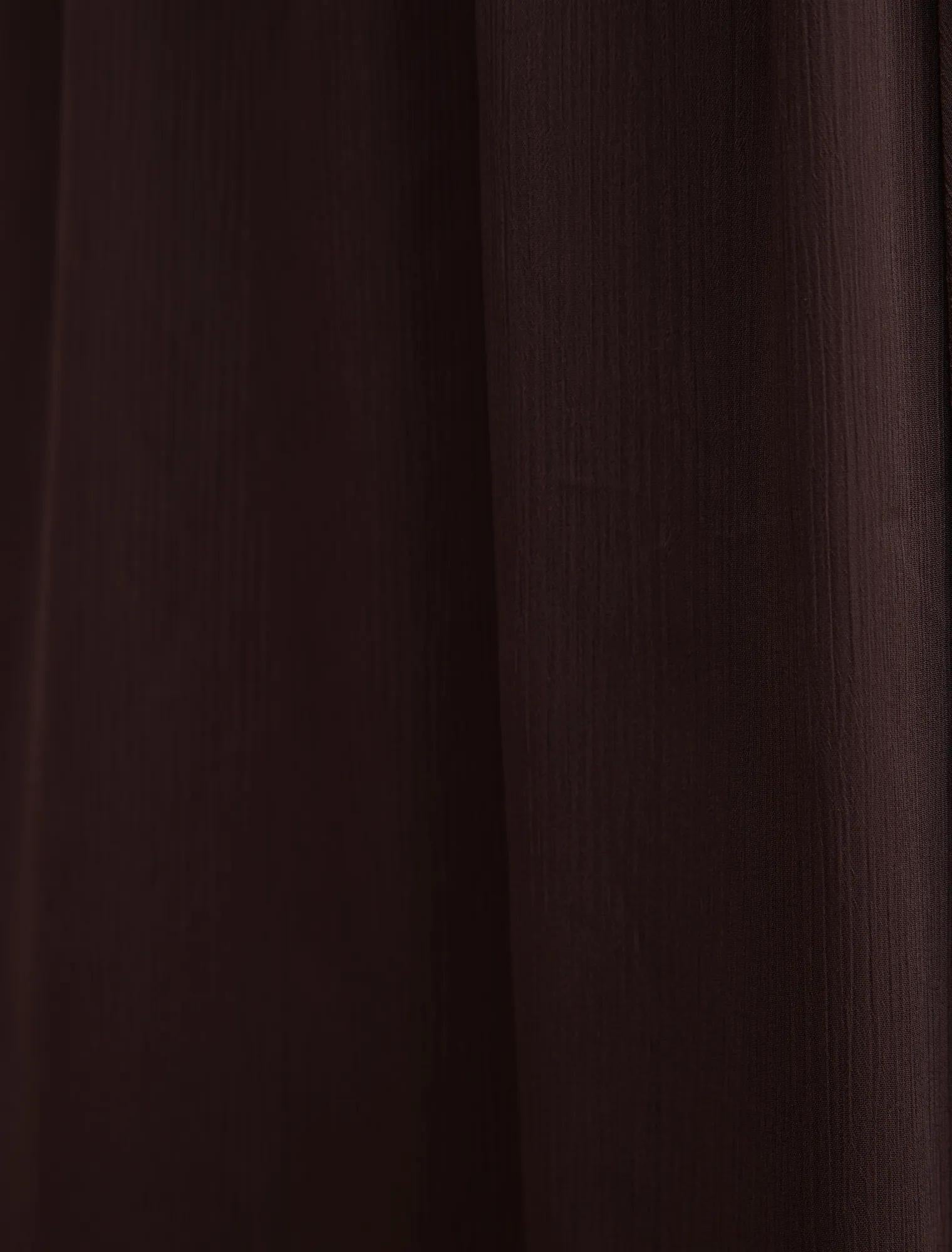 Elodie Off Shoulder Midi Dress Dark Chocolate