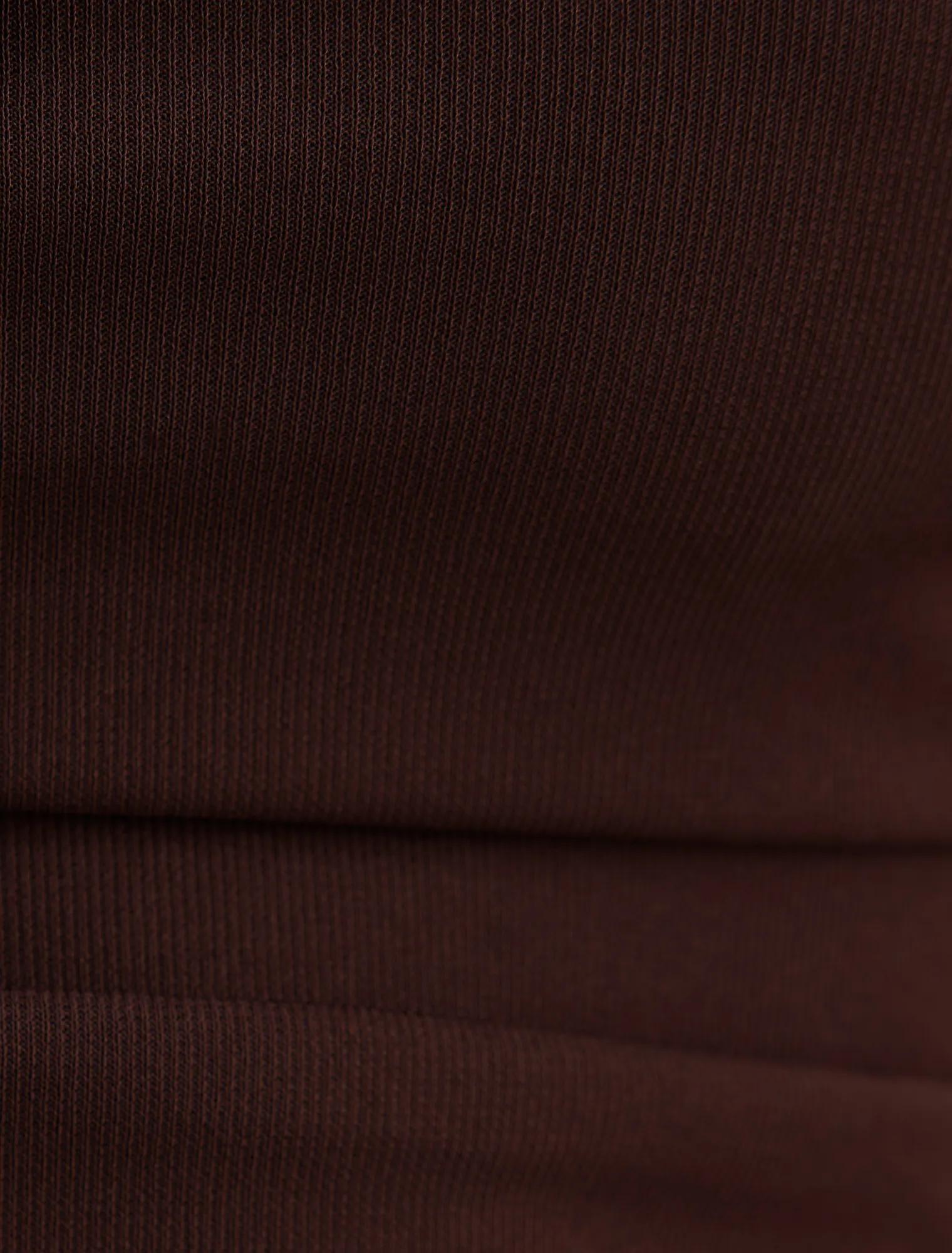 Rosalind Asymmetric Cape Top Chocolate