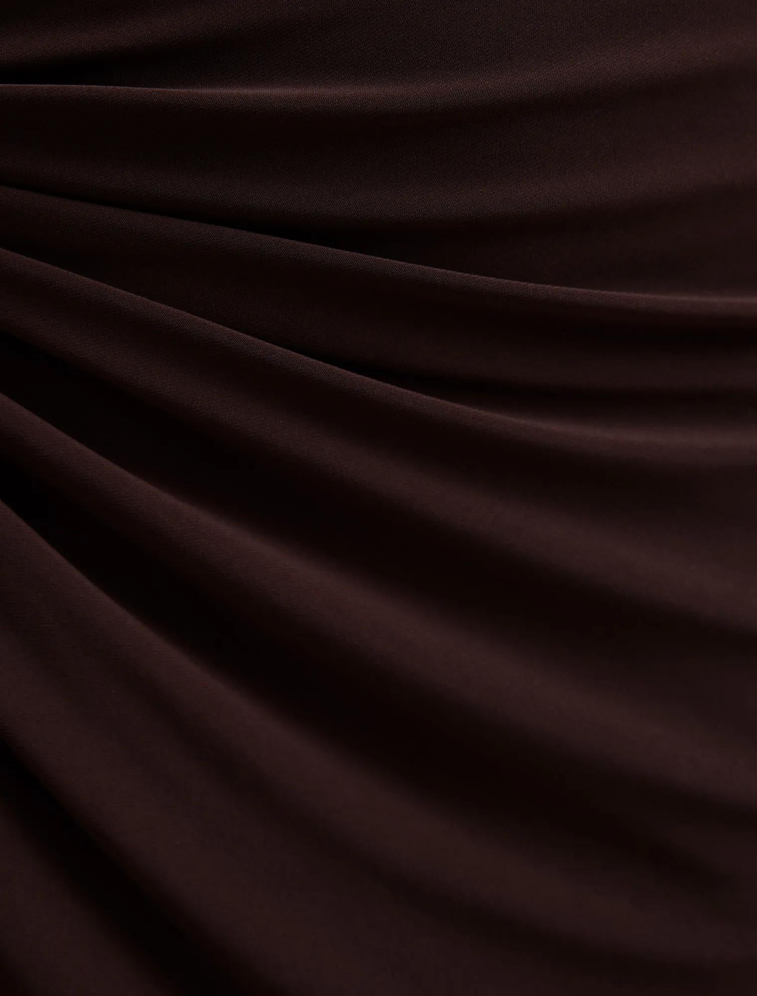Kinsley Sleeveless Jersey Midi Dark Chocolate