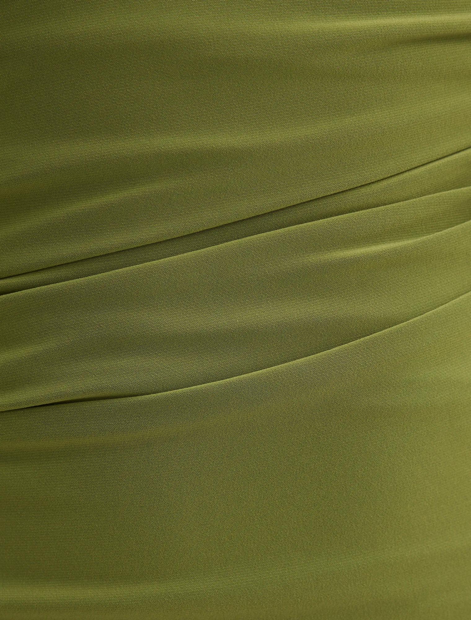 Fleur Cape Shoulder Maxi Dress Zesty Green