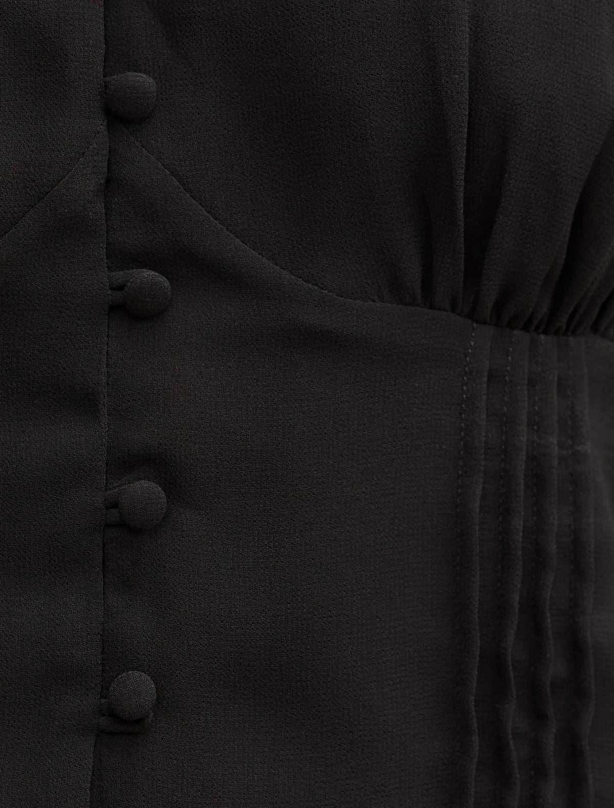 Eden Keyhole Blouse Black