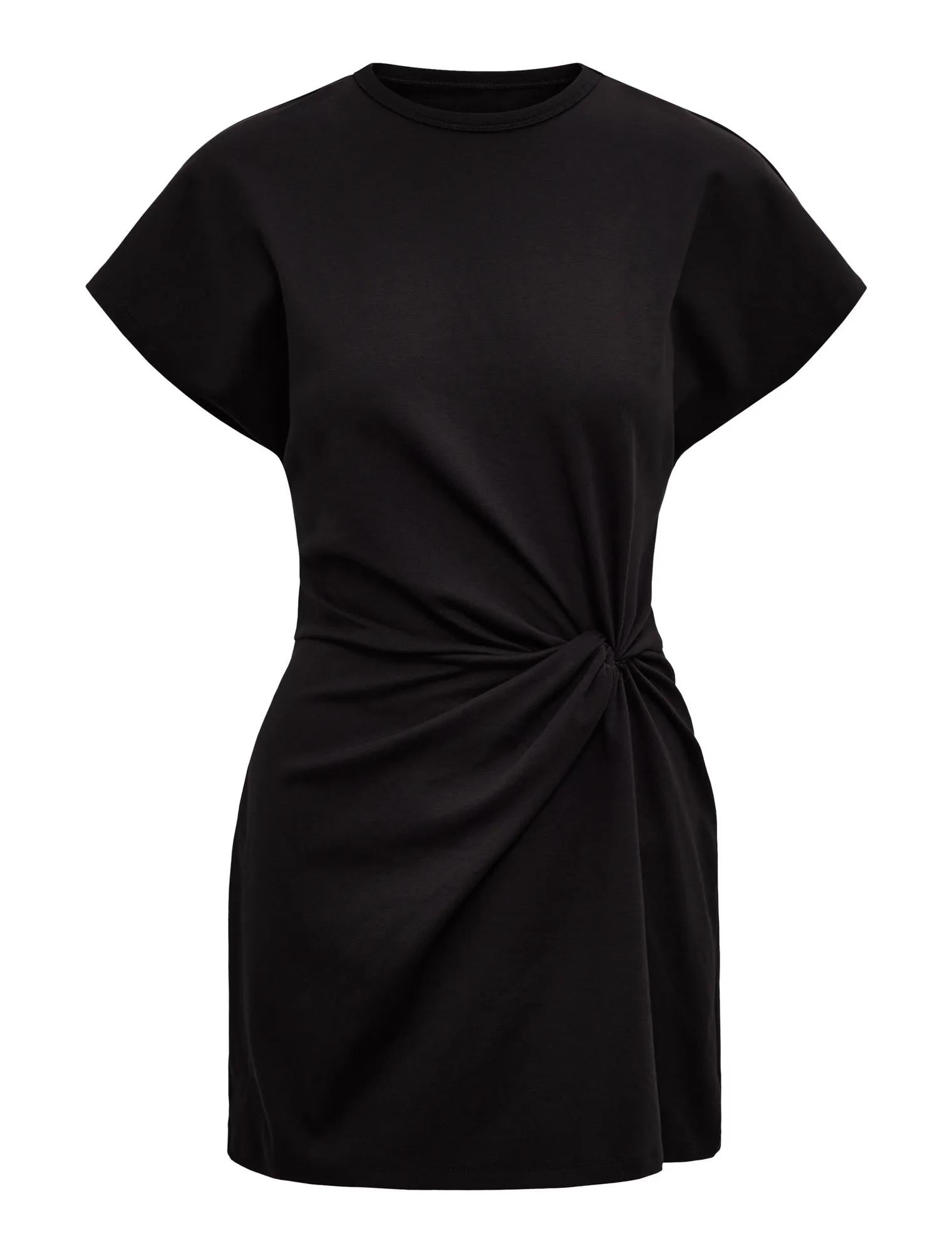 Rose T-Shirt Twist Mini Dress Black