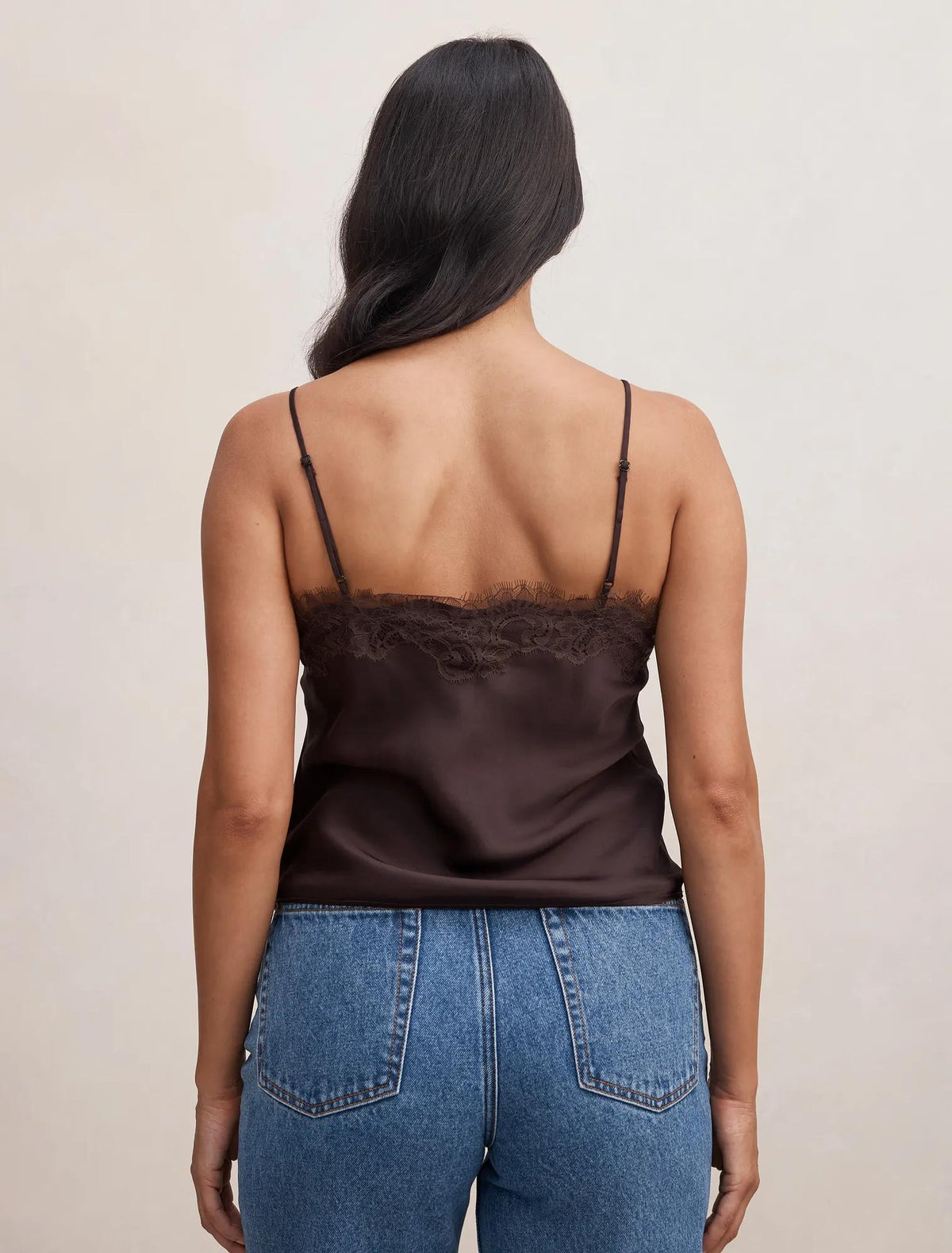 Lyla Lace Cami Mole Brown