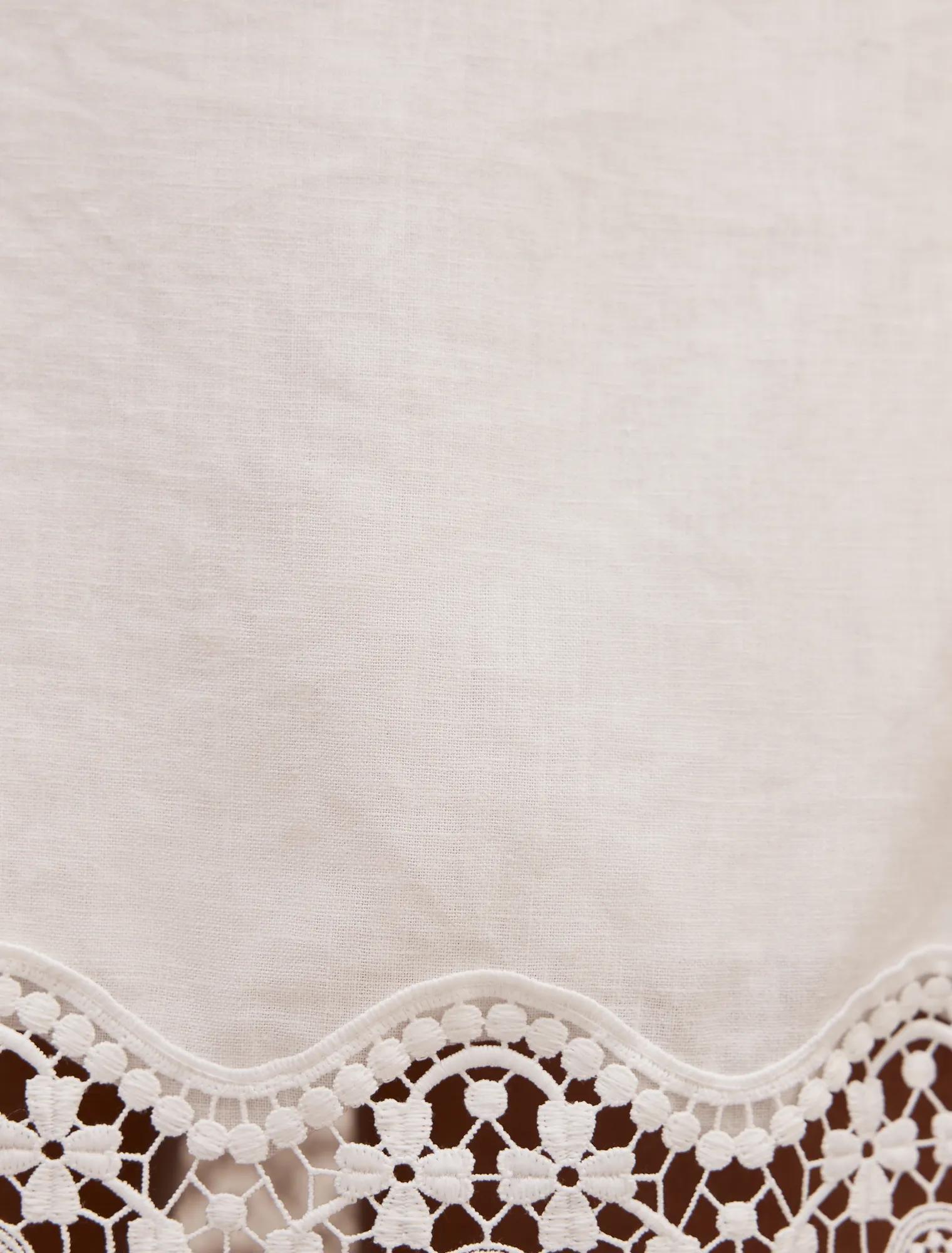 Skye Trim Detail Mini Skirt Porcelain Co-Ord