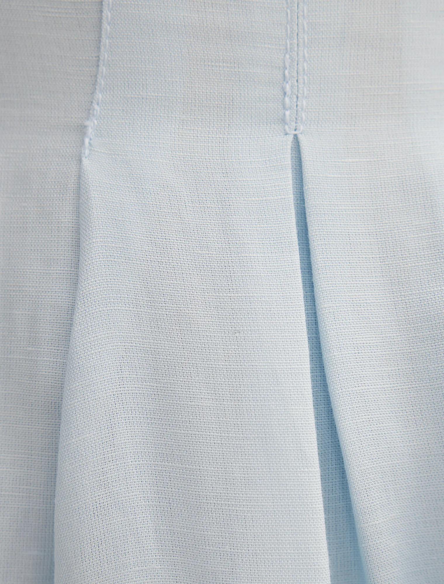 Rosie Linen Sleeveless Tuck Midi Dress Cooling Spray