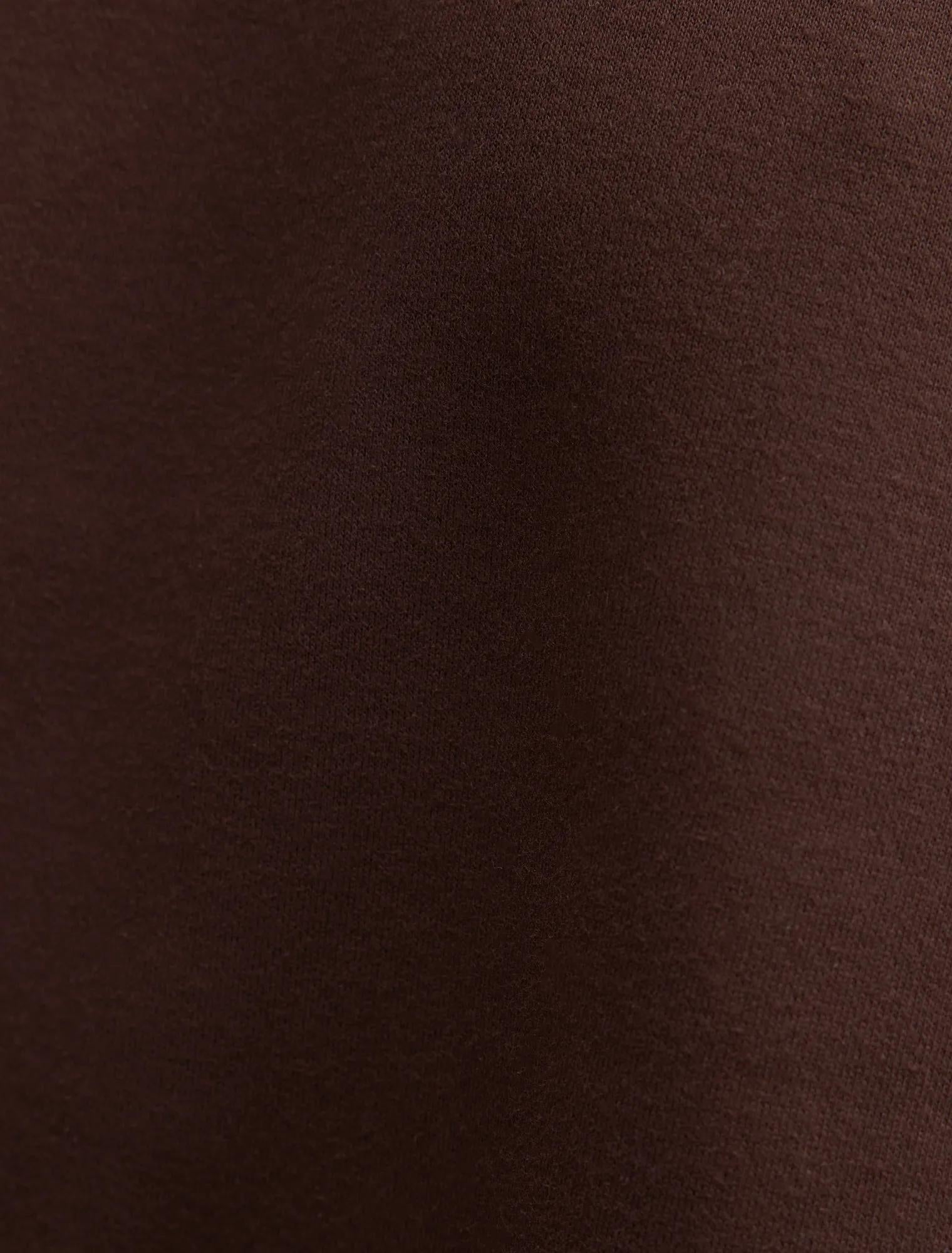 Winnie Fleece Crew Neck Sweater Chocolate Freckle