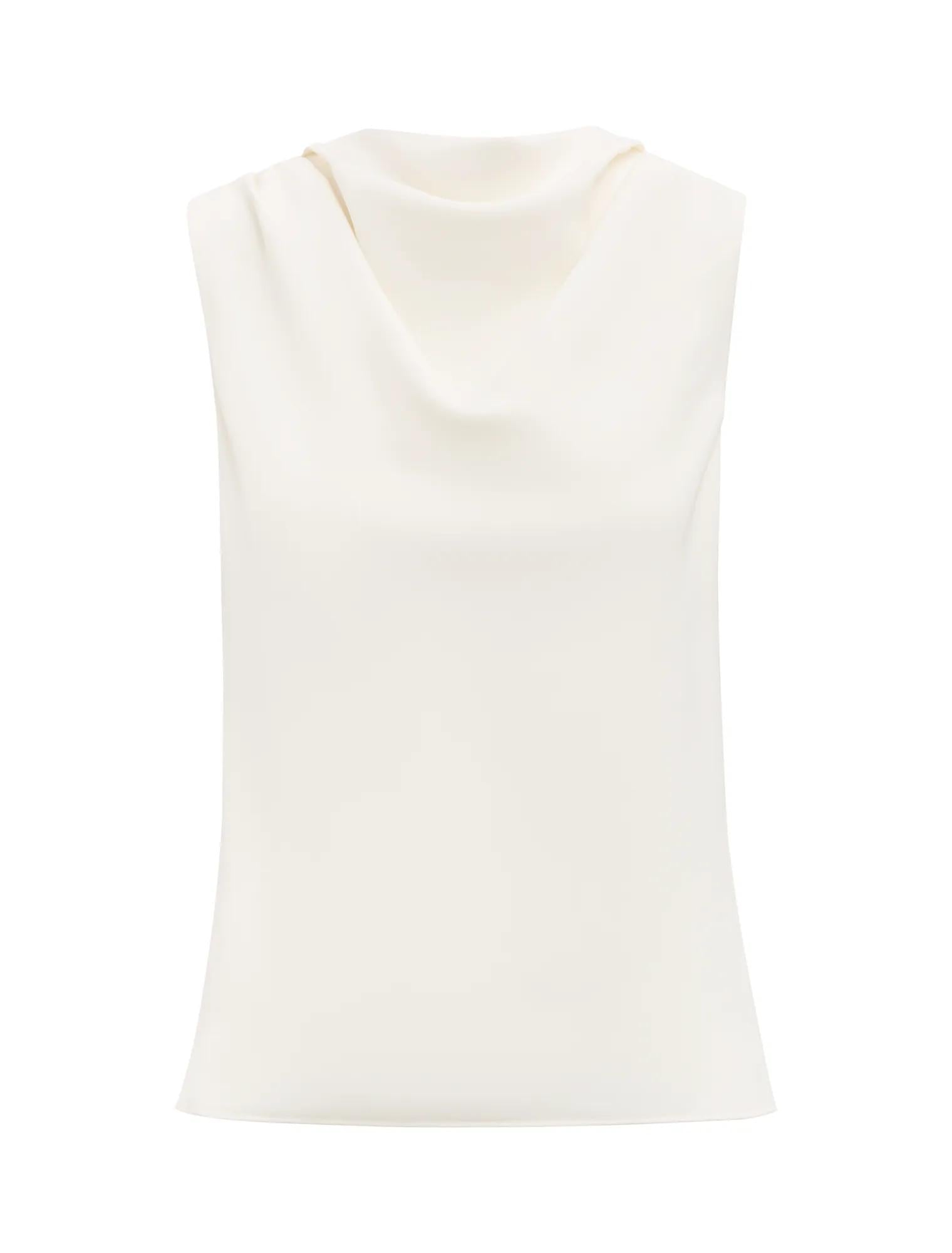 Scout Sleeveless Drape Top Classic Ivory_mannequin