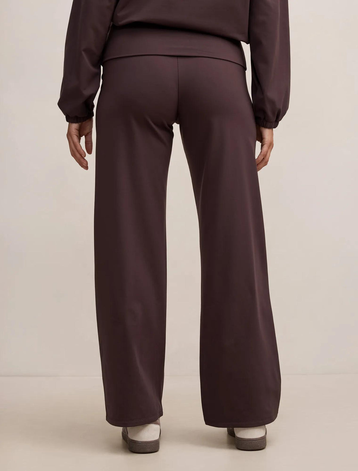 Wren Fold Waist Wide Leg Pant Chocolate Freckle
