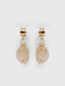 Signature Brianna Bead Earring Blue/Ivory_mannequin
