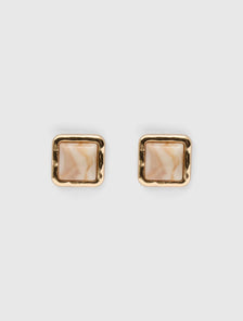 Signature Suki Square Stud Ivory/Gold_mannequin