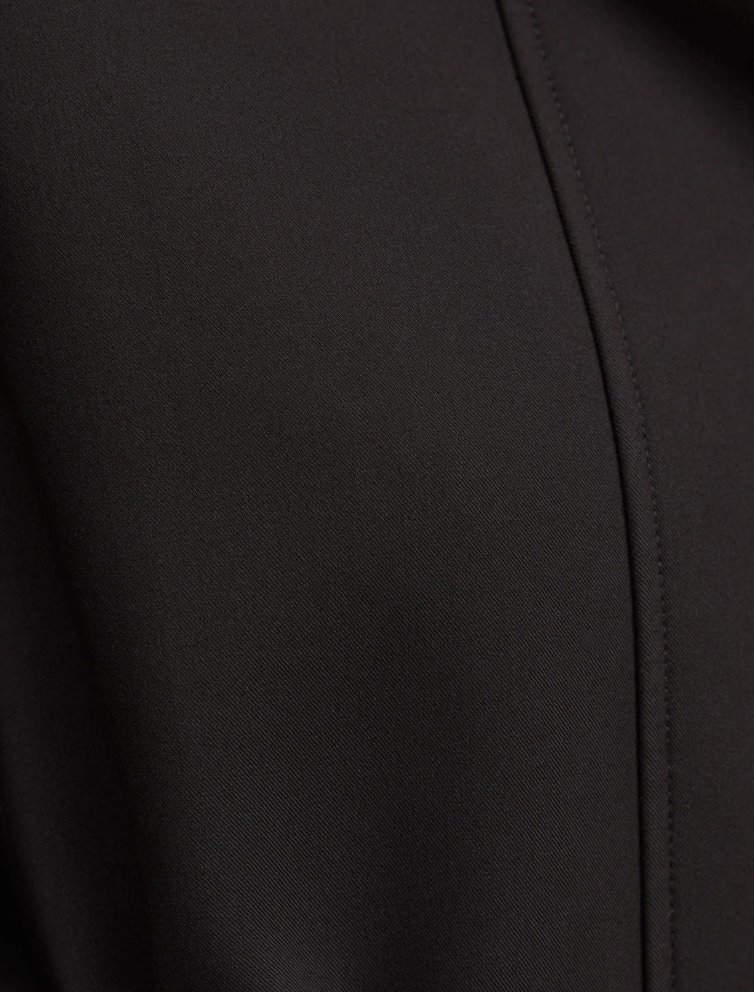 Florence Funnel Neck Trench Black