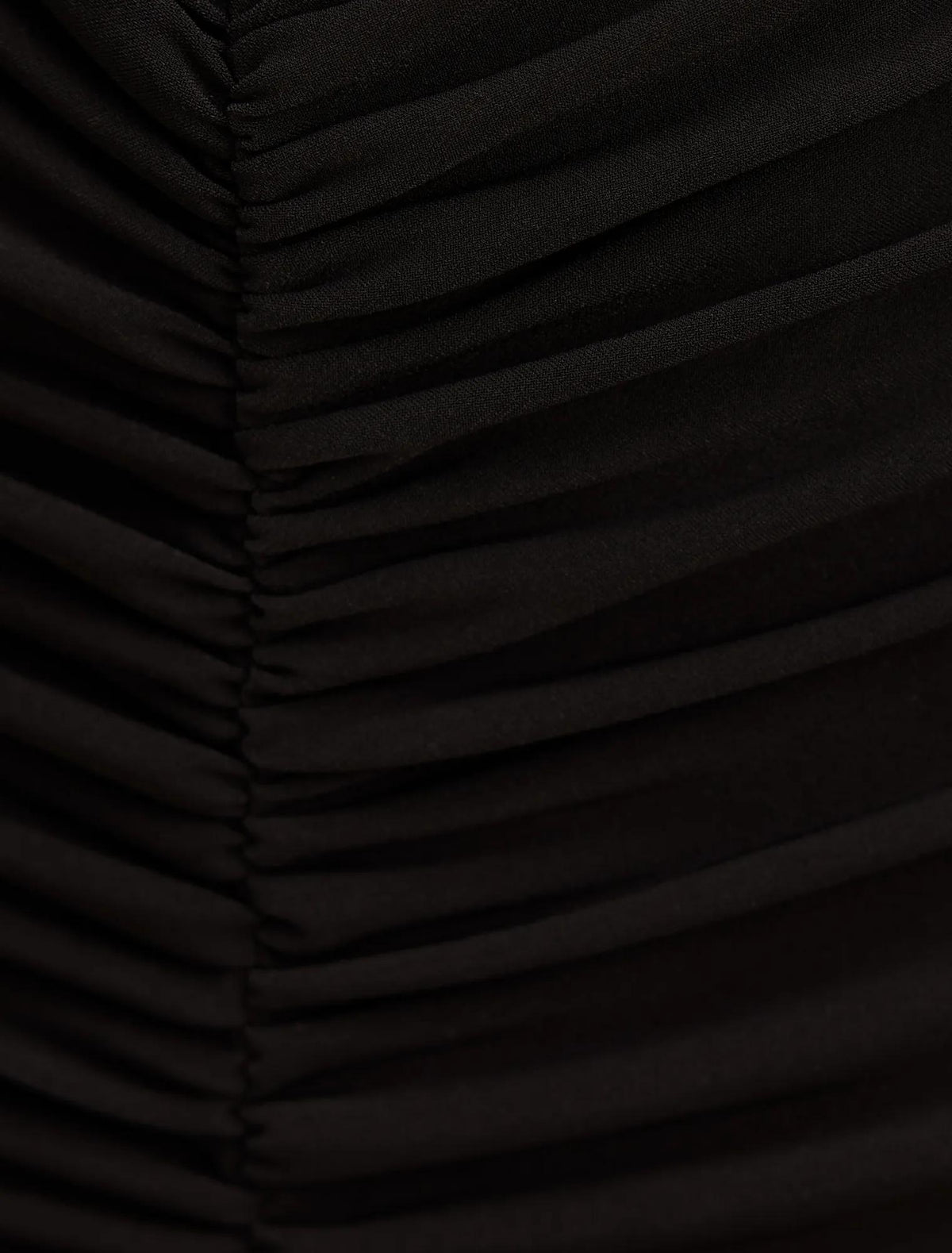 Ania Ruched Bardot Maxi Dress Black