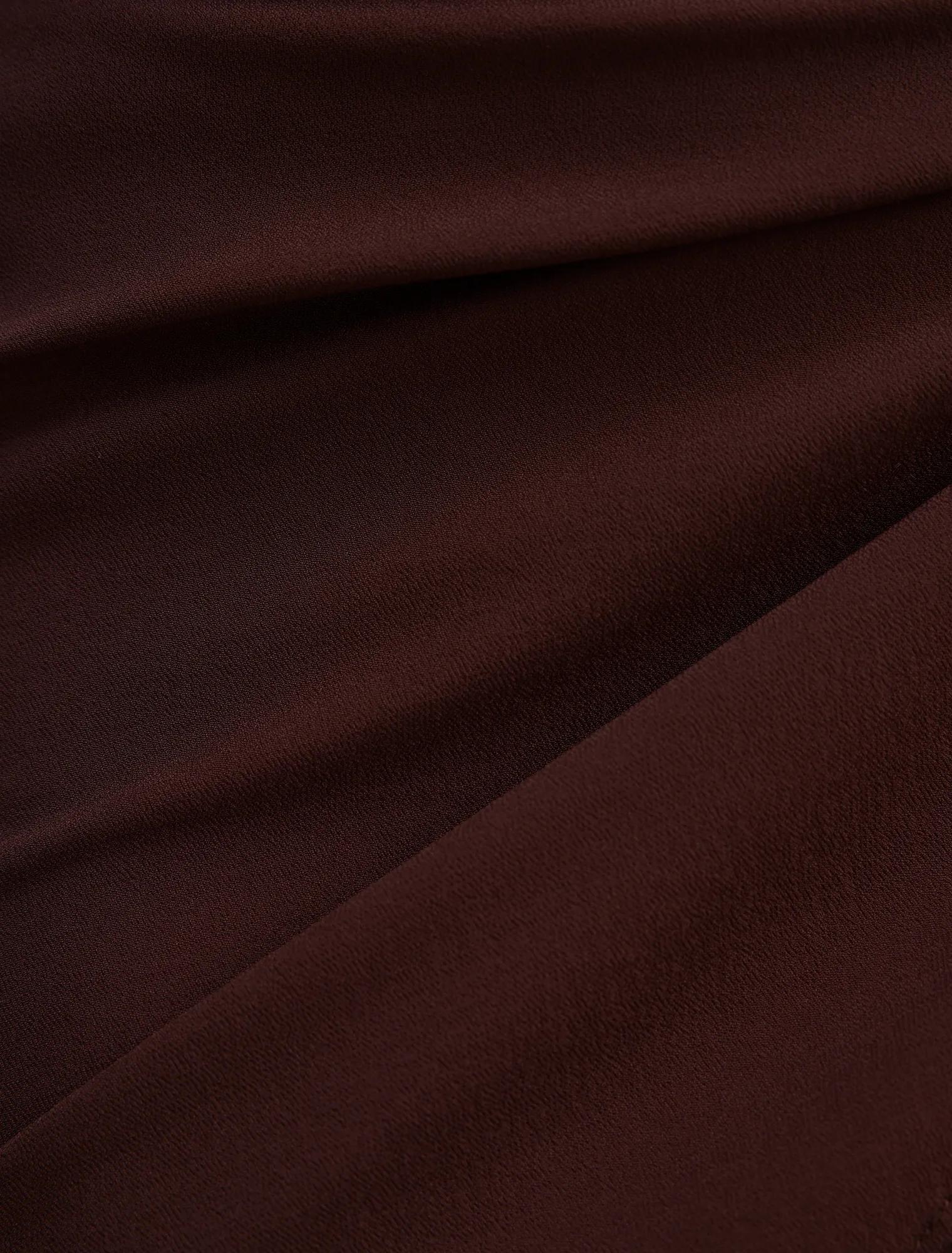 Isobel Tie Mini Skirt Chocolate