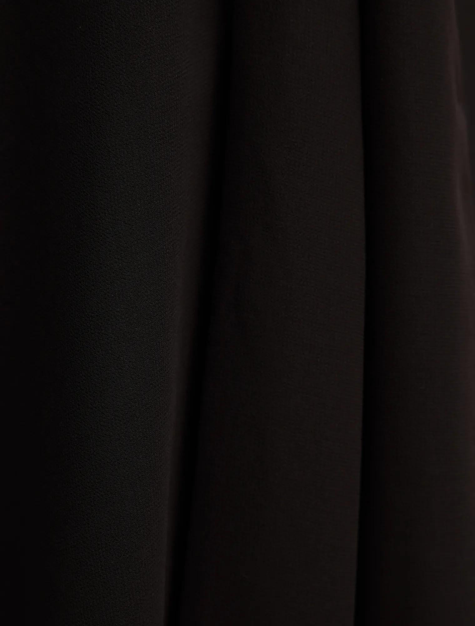 Rae Tie Midi Skirt Black