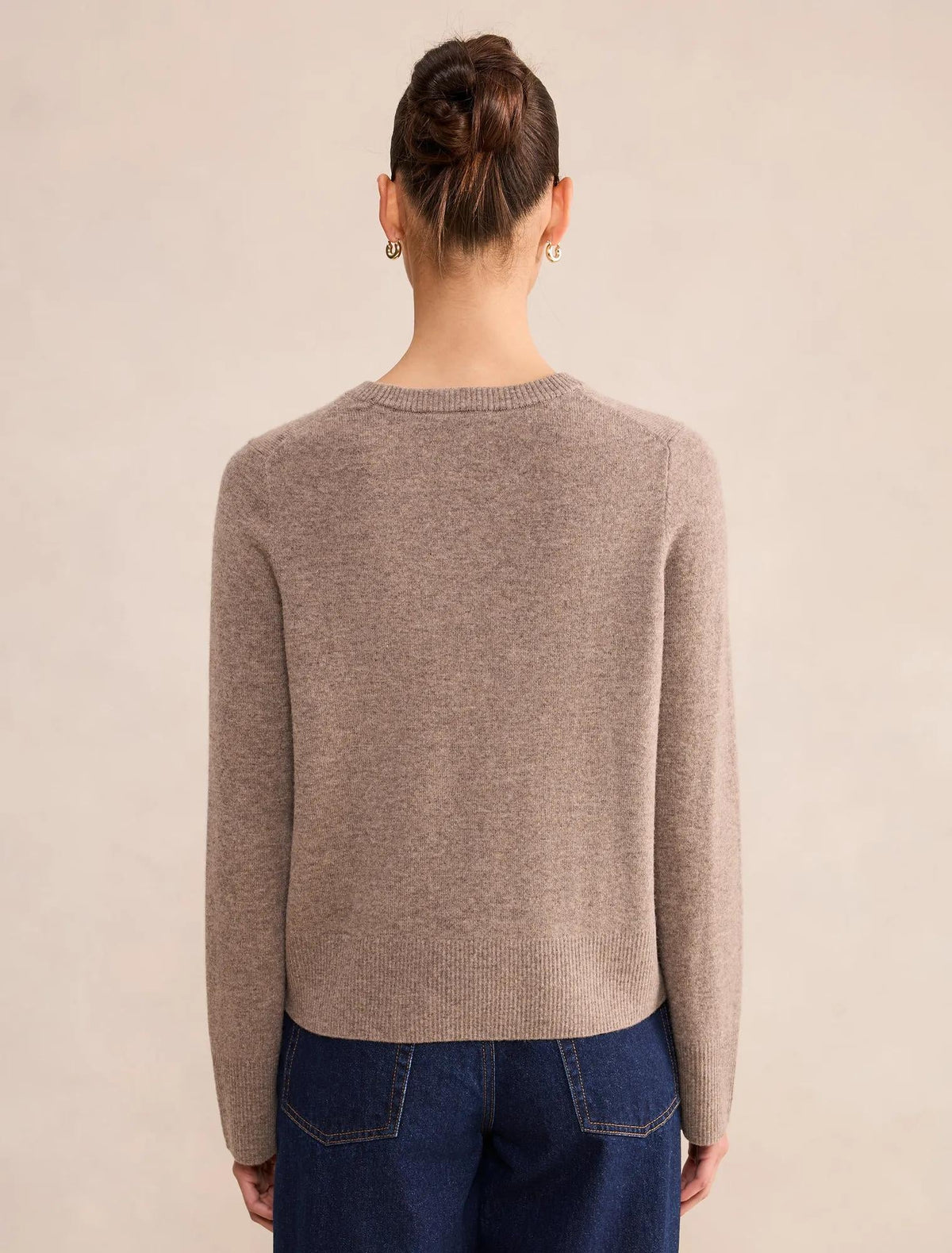 Kiara Merino Blend Sweater Mocha Brown