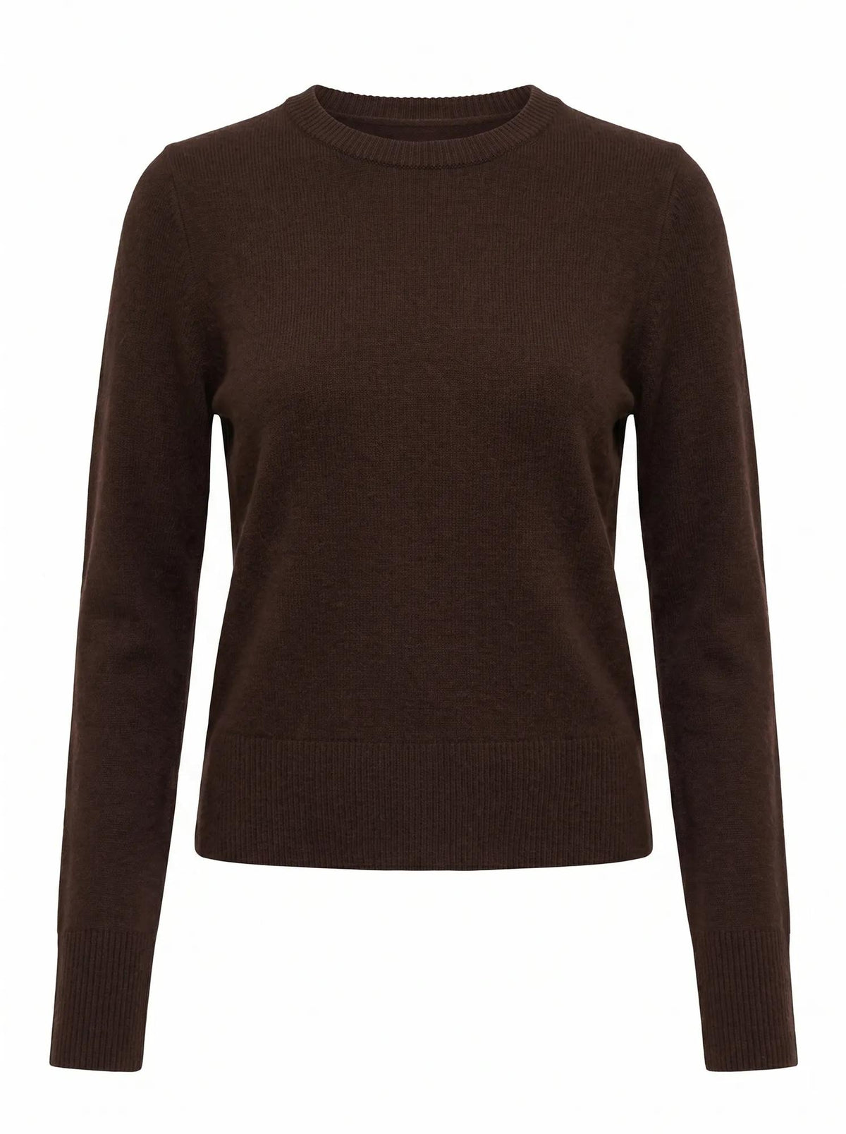 Kiara Merino Blend Sweater Chocolate_mannequin