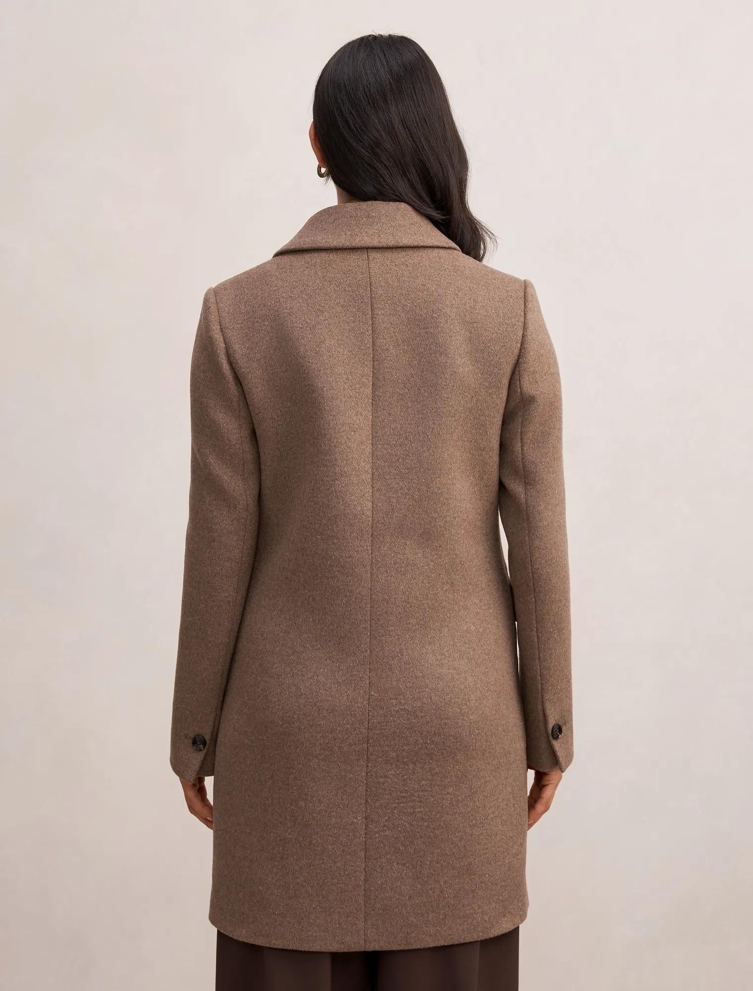 Avery Single Breasted Coat Maple Marle