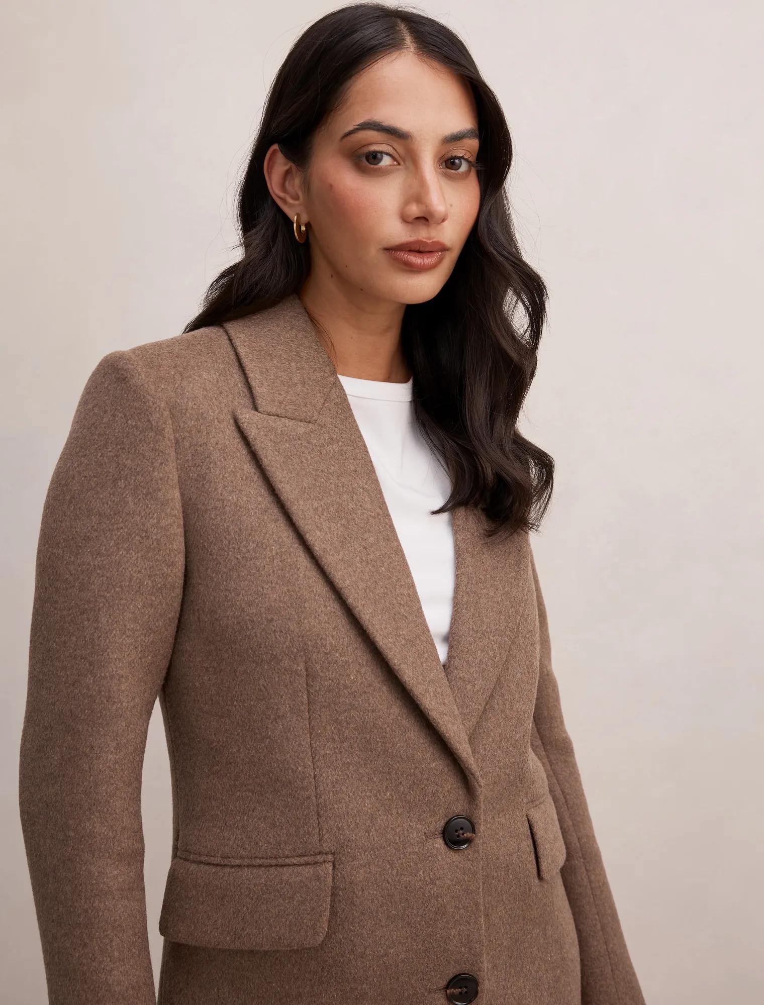 Avery Single Breasted Coat Maple Marle