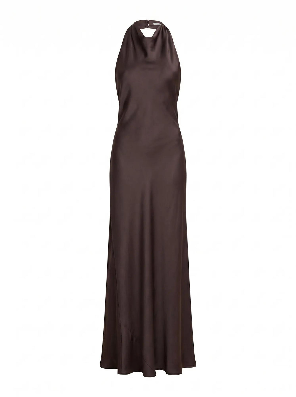 Drew Halter Back Tie Maxi Warm Chocolate_mannequin