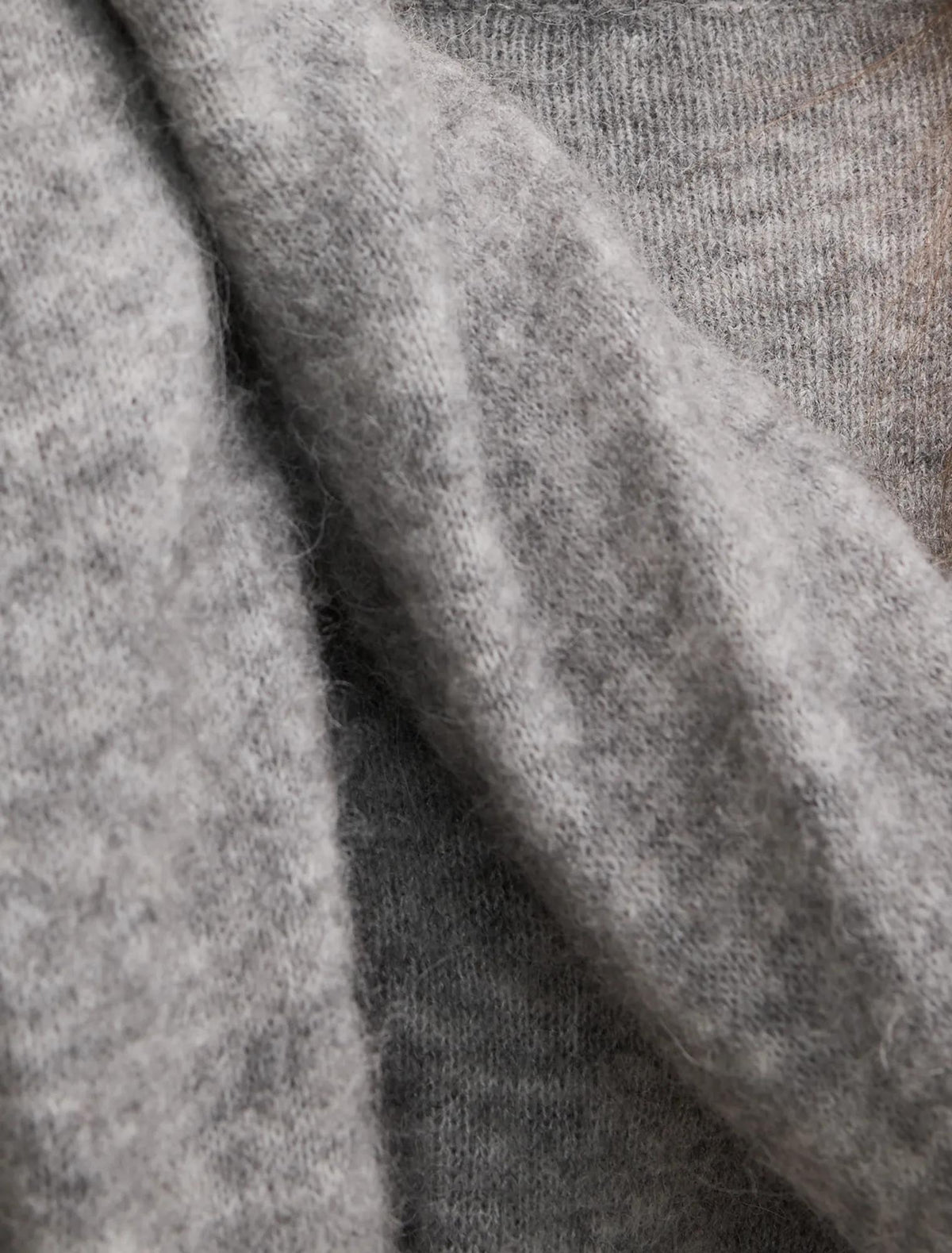 Matilda Ballet Neck Sweater Charcoal Grey
