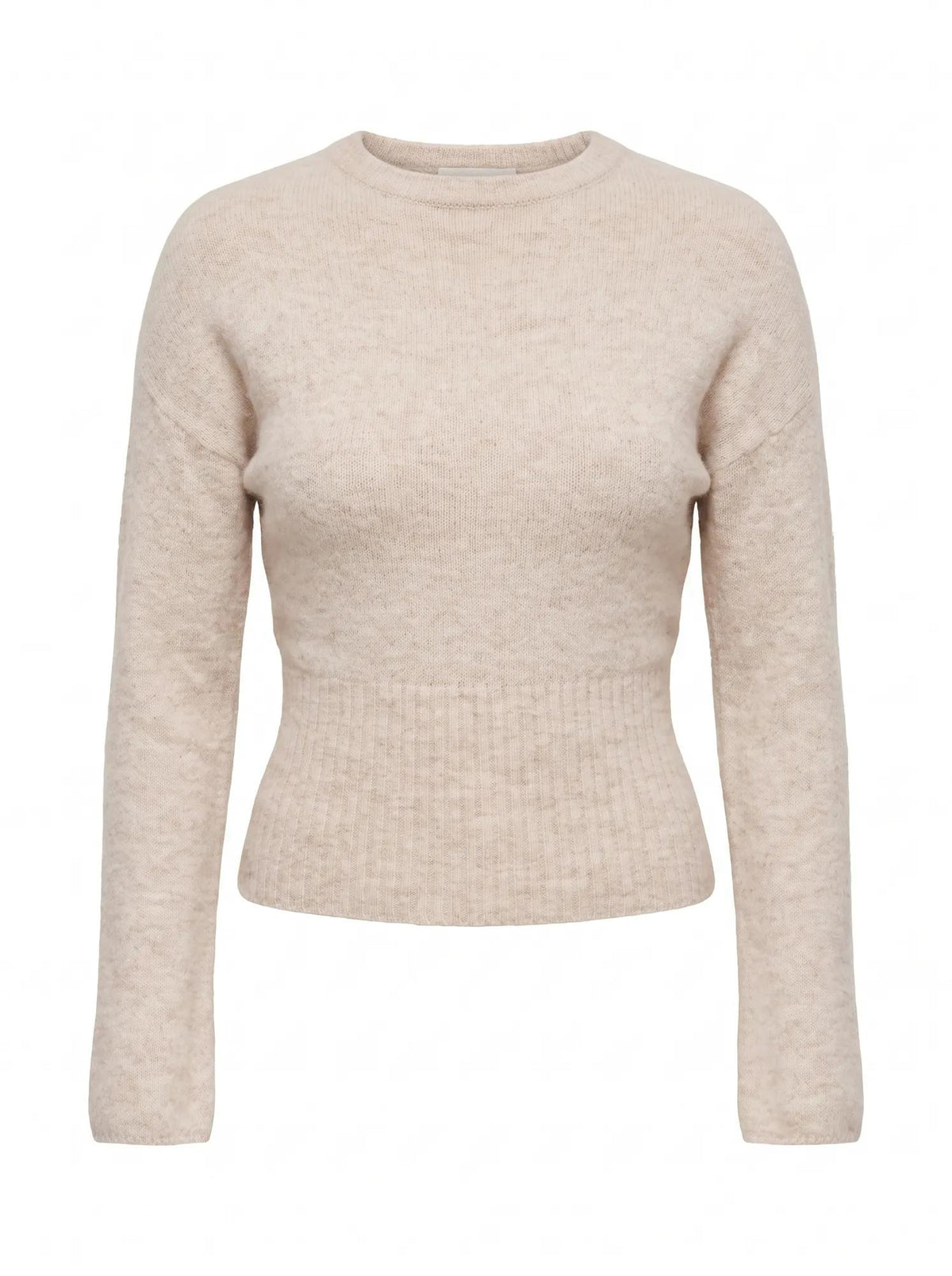 Matilda Ballet Neck Sweater Neutral Oatmeal_mannequin
