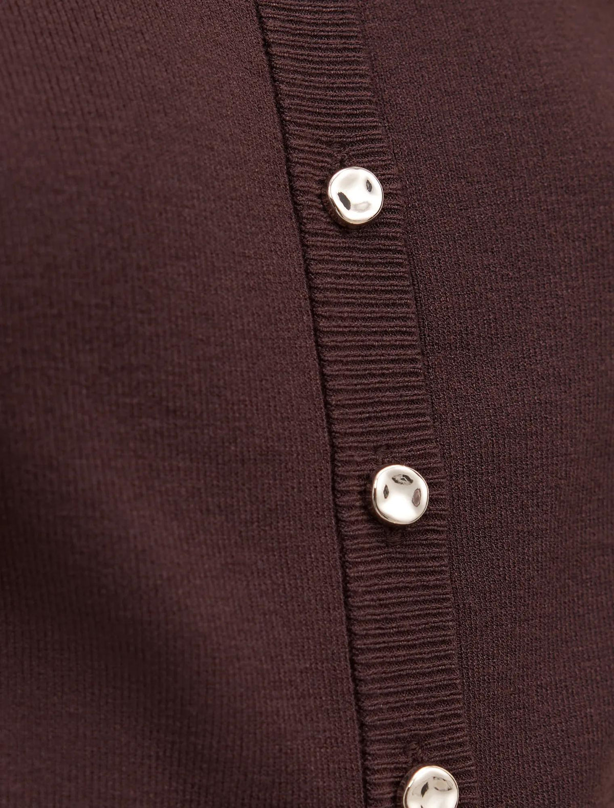 Rylee Crew Neck Cardigan Chocolate