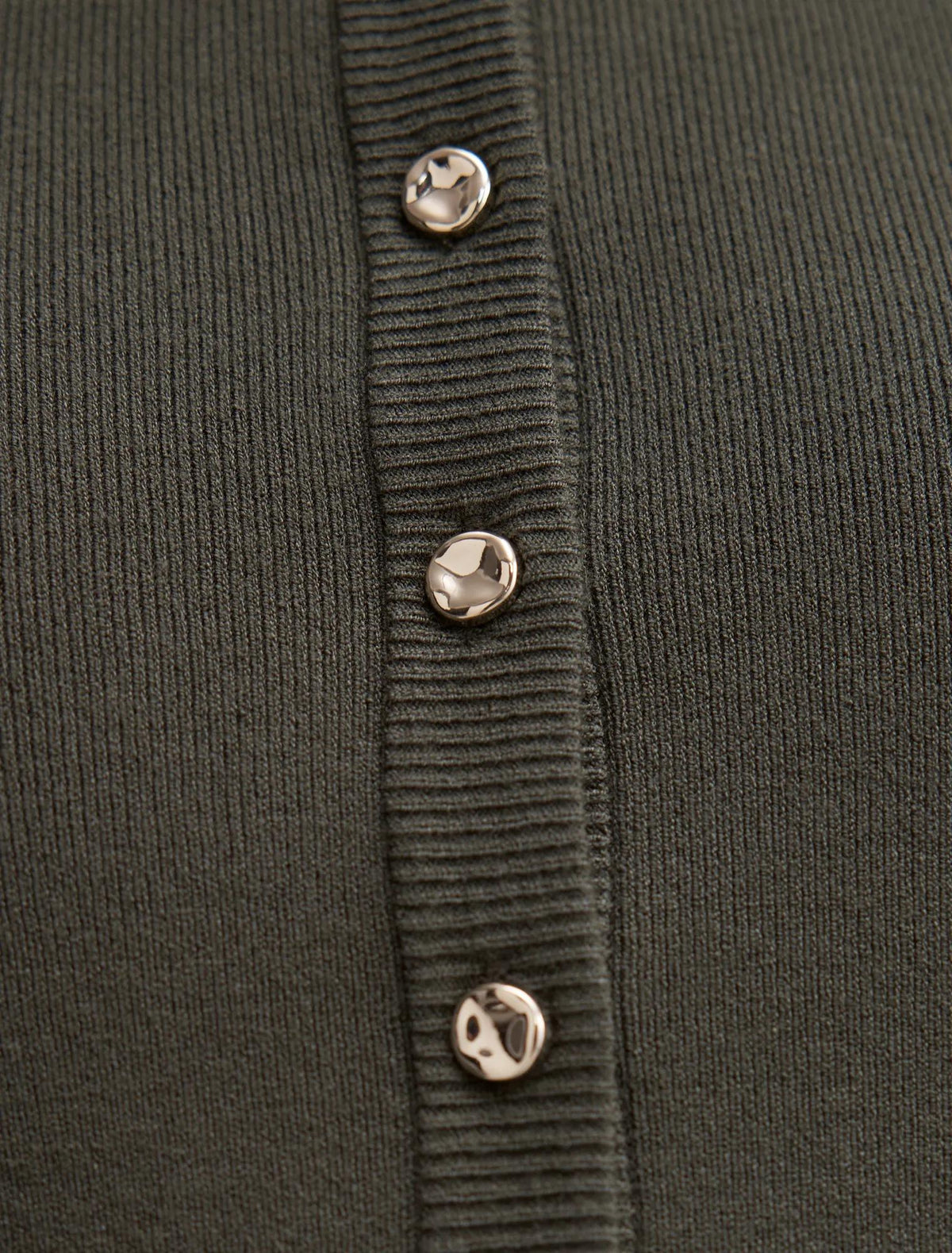 Rylee Crew Neck Cardigan Olive Green