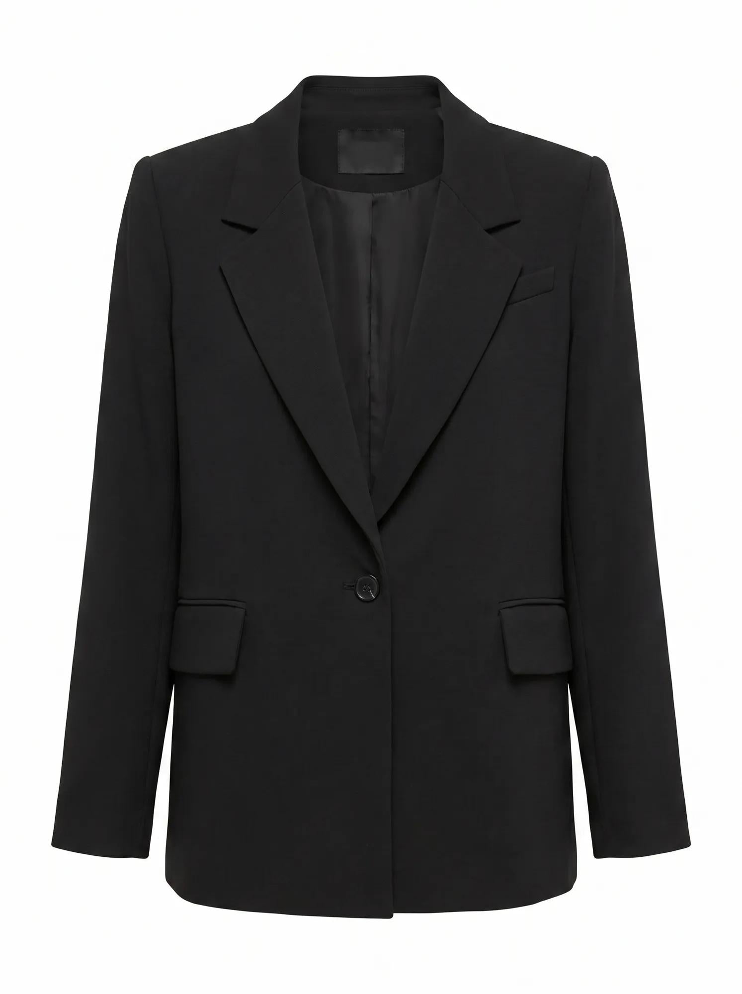 Demi Single Breasted Blazer Black_mannequin