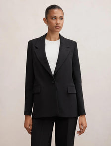Demi Single Breasted Blazer Black