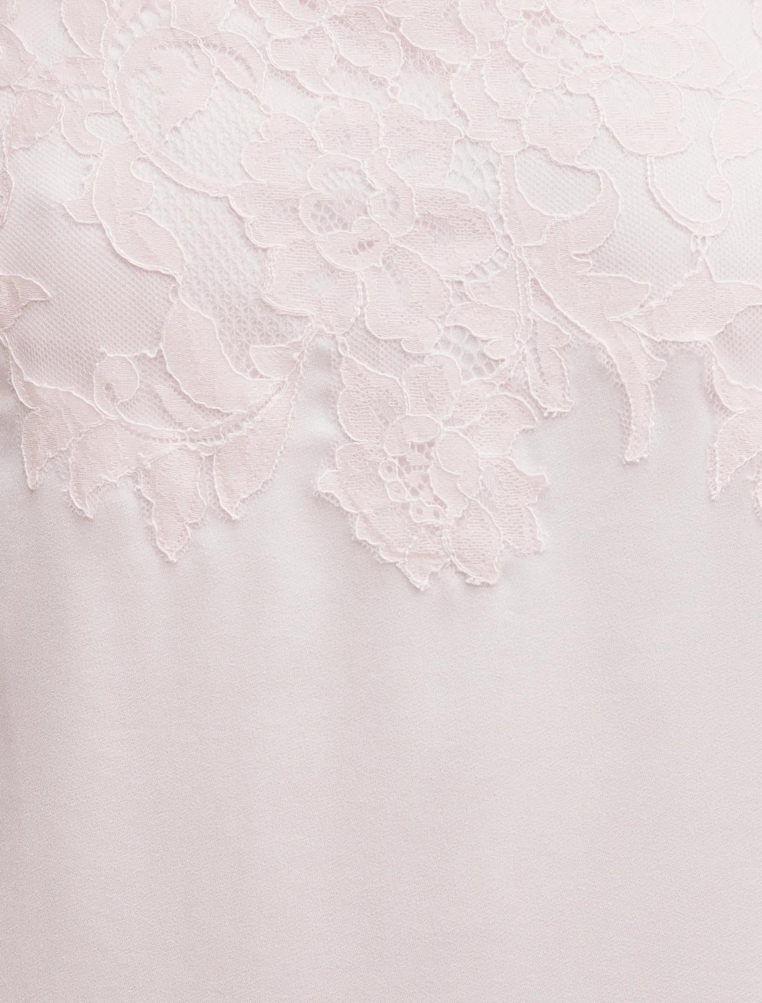 Haven Lace Trim Mini Dress Pink Whisper