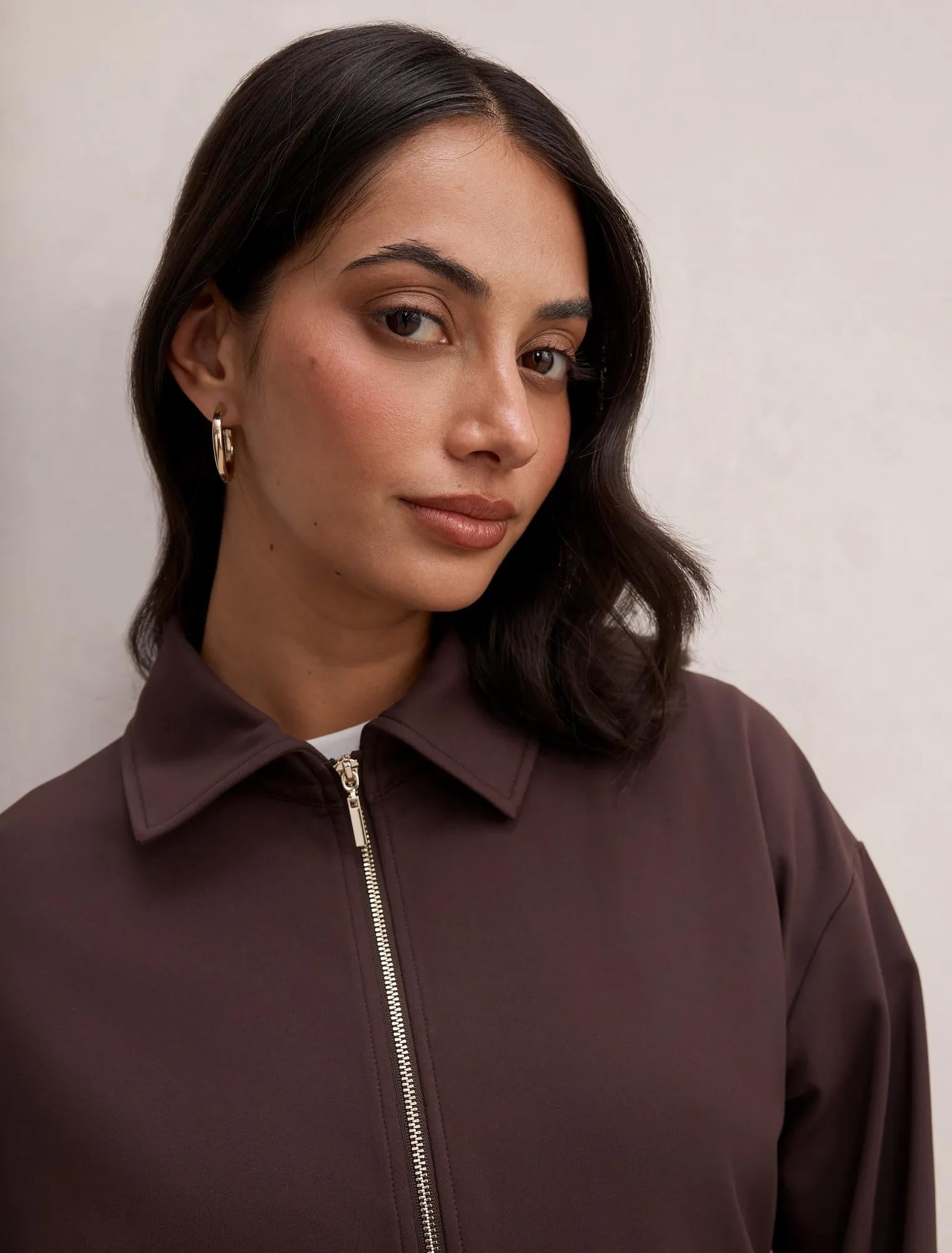 Willow Drawcord Jacket Chocolate Freckle