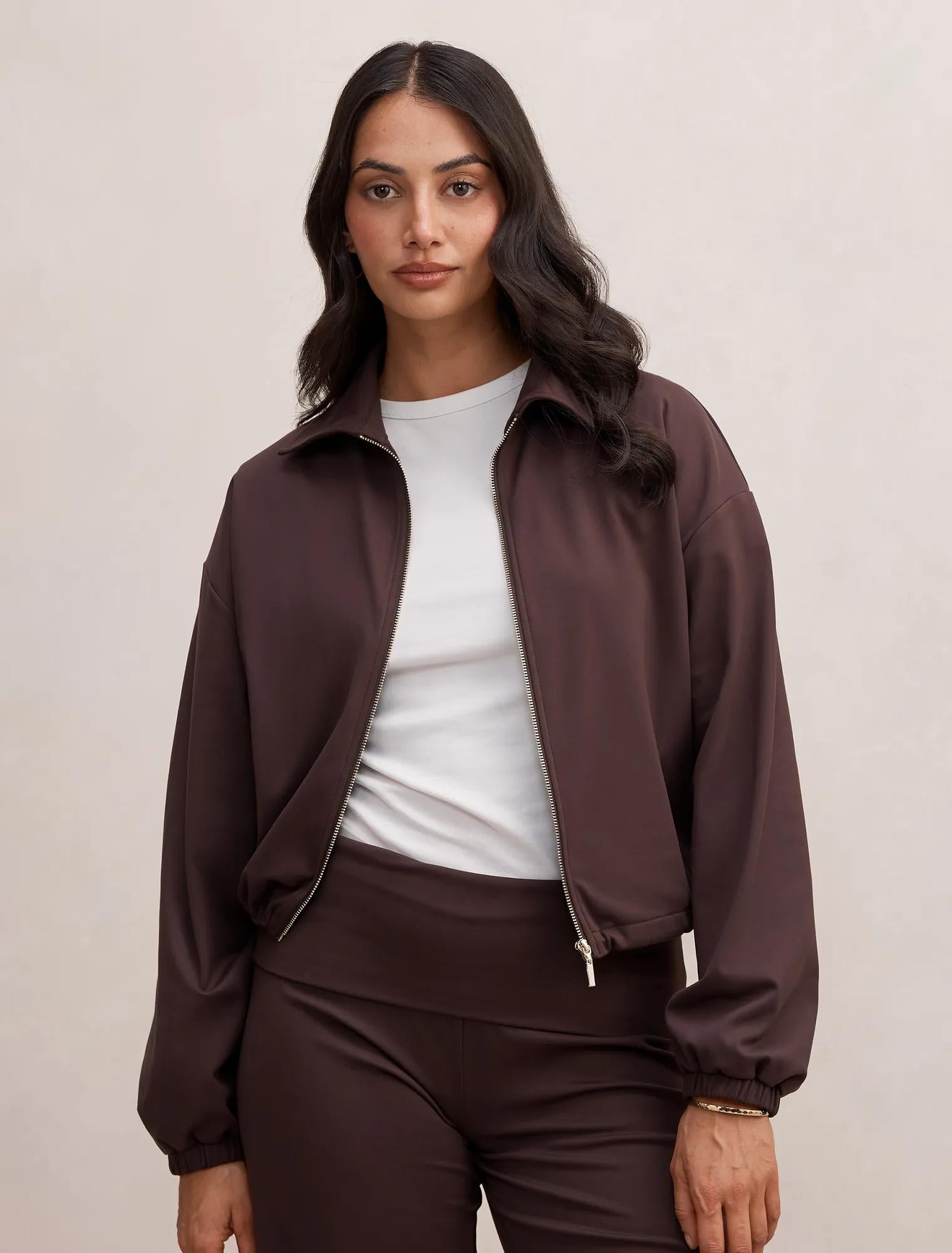 Willow Drawcord Jacket Chocolate Freckle