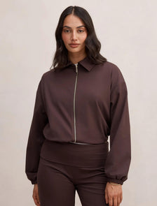 Willow Drawcord Jacket Chocolate Freckle