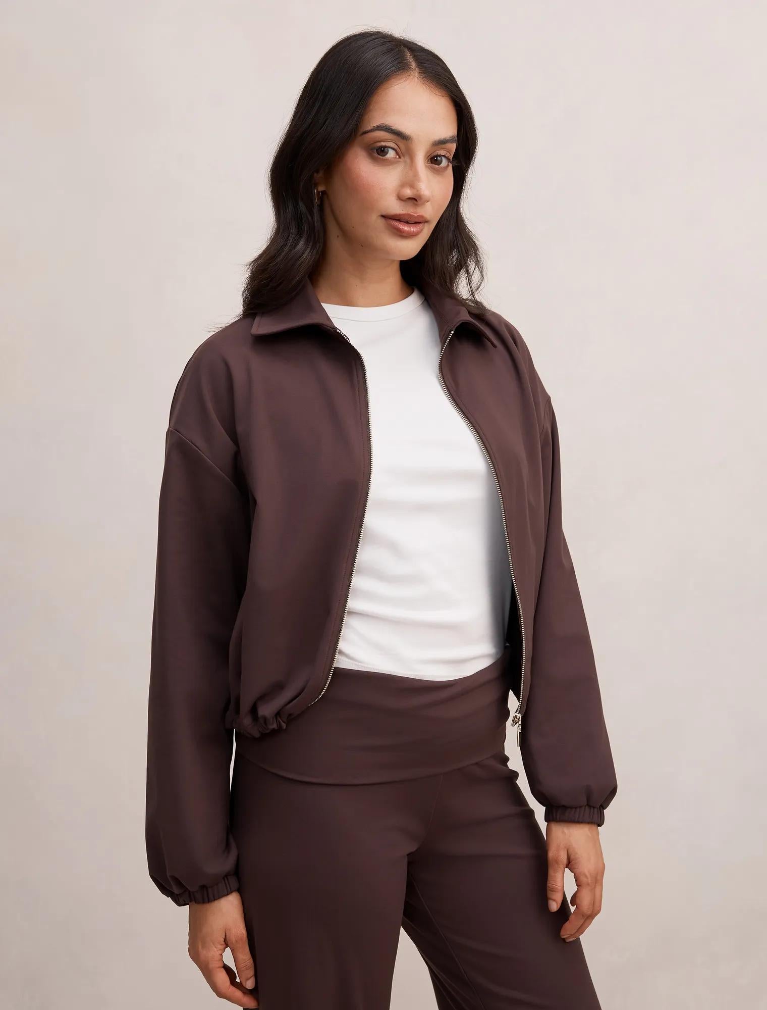 Willow Drawcord Jacket Chocolate Freckle