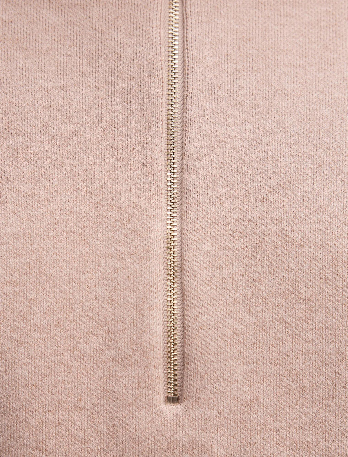 Hayley Quarter Zip Sweater Neutral Sand