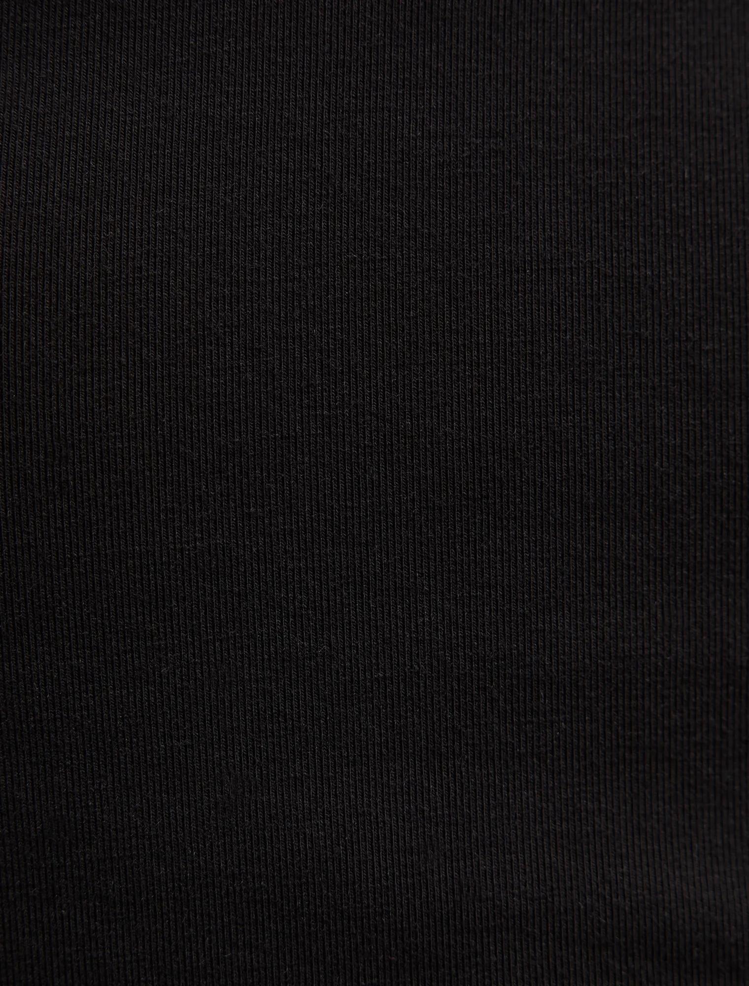 Tia V Neck 3/4 Sleeve Top Black