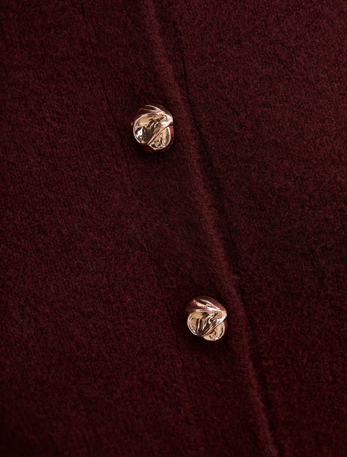 Magda Balloon Sleeve Cardigan Midnight Plum