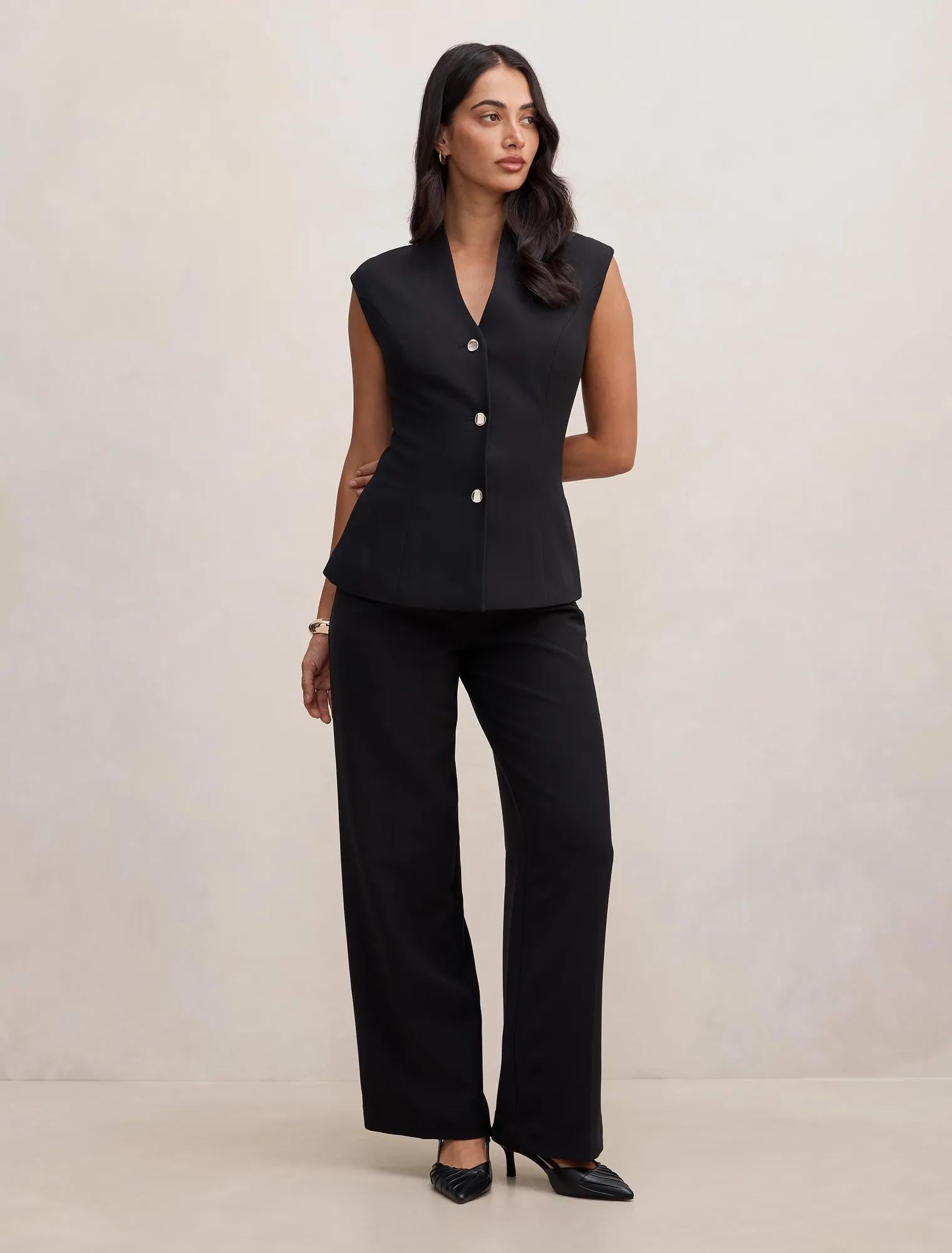 Rosalie Waistcoat Black