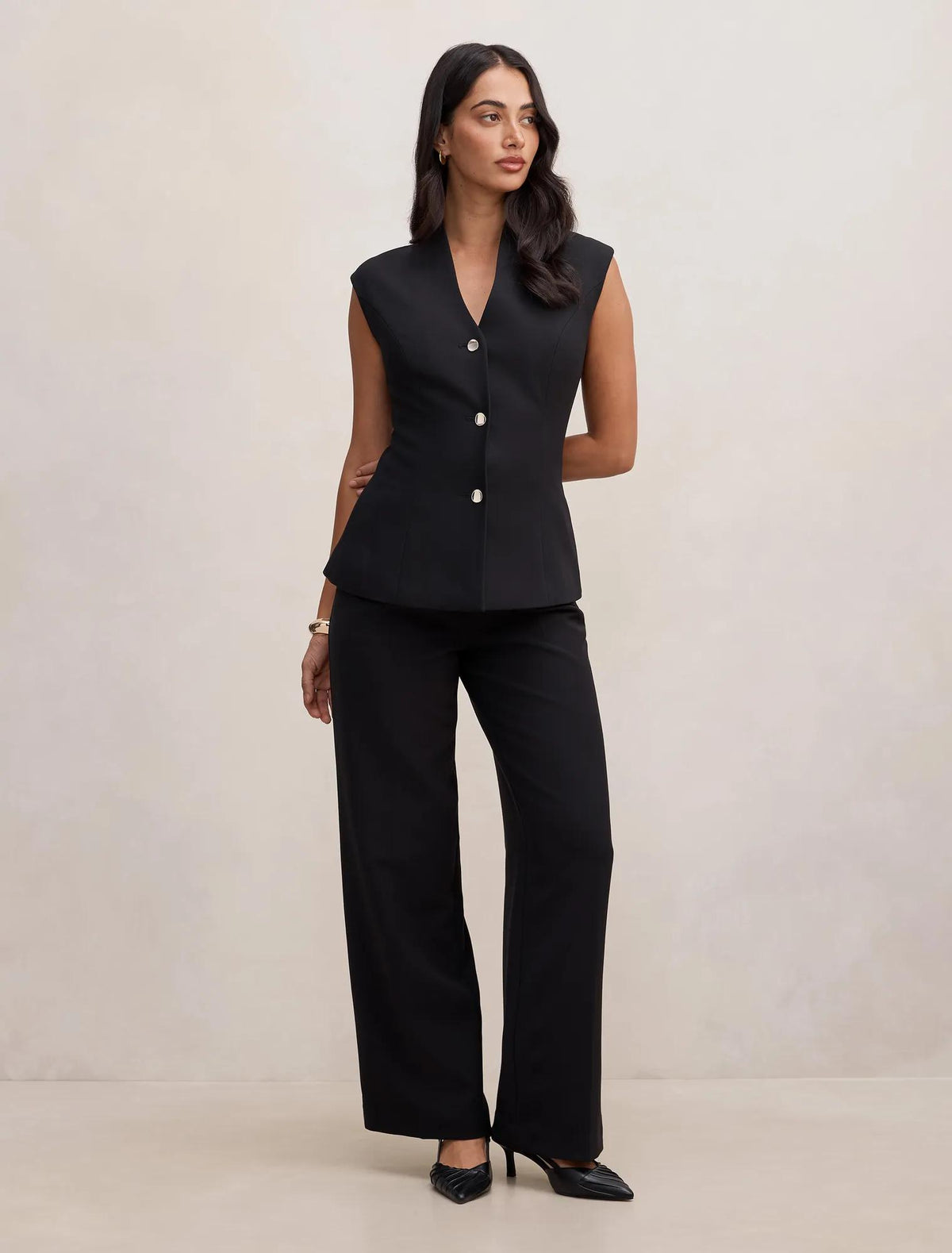 Rosalie Waistcoat Black