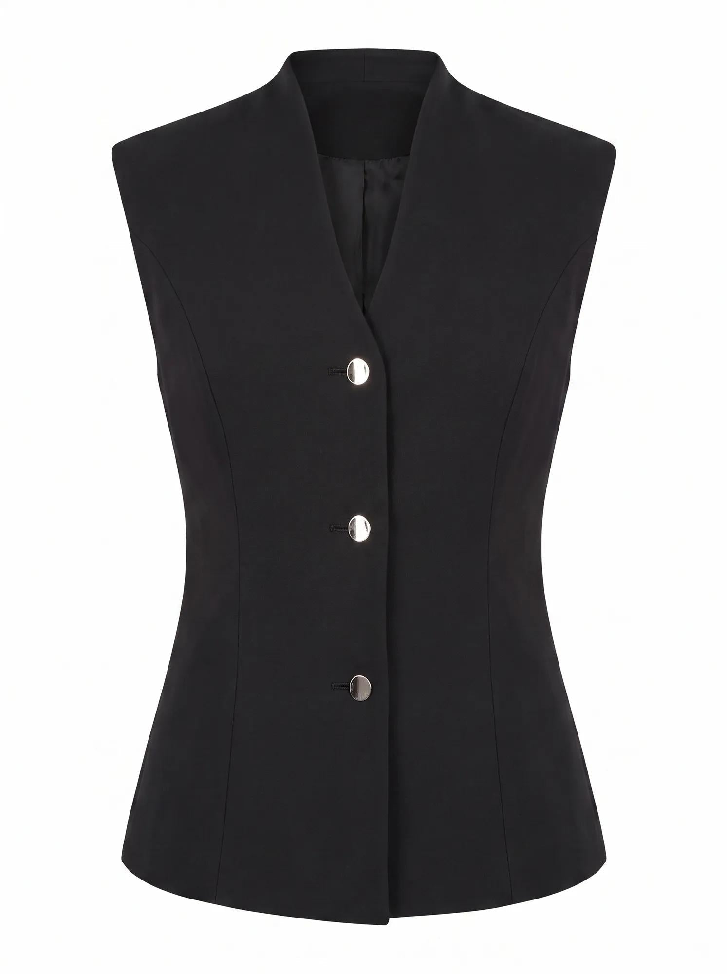 Rosalie Waistcoat Black