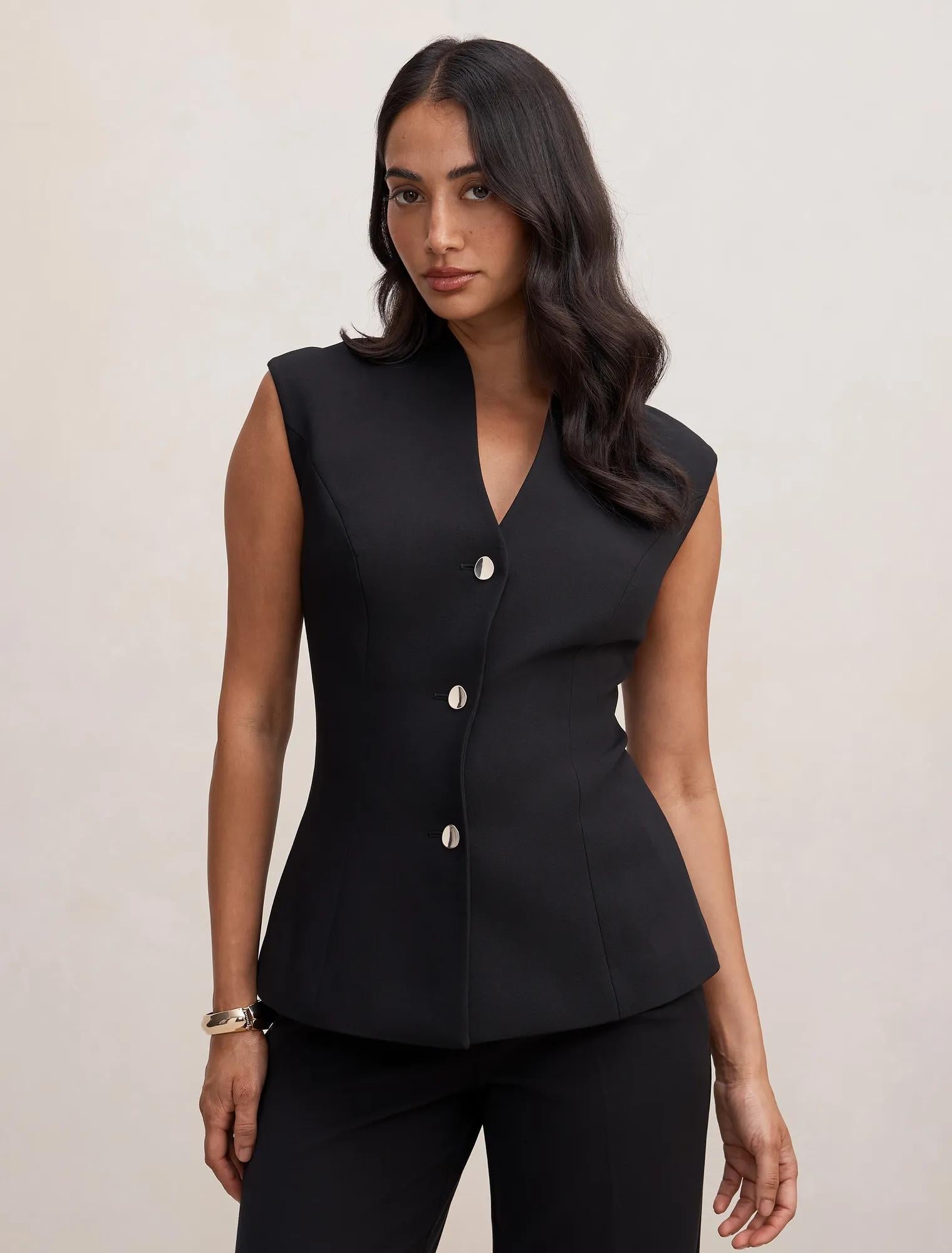 Rosalie Waistcoat Black